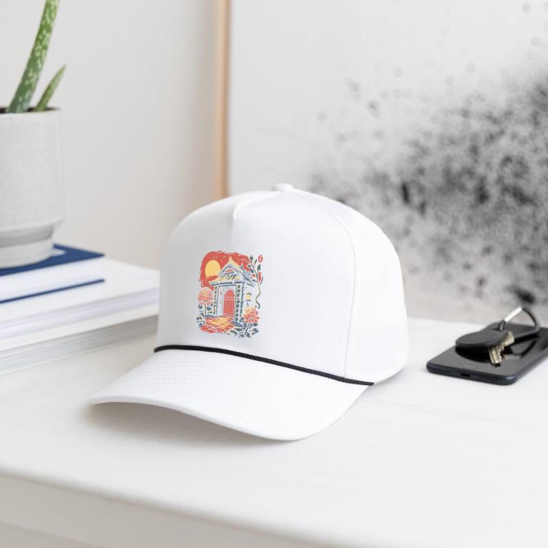 Asian Japanese Cartoon: Flowers Gate and Cabin