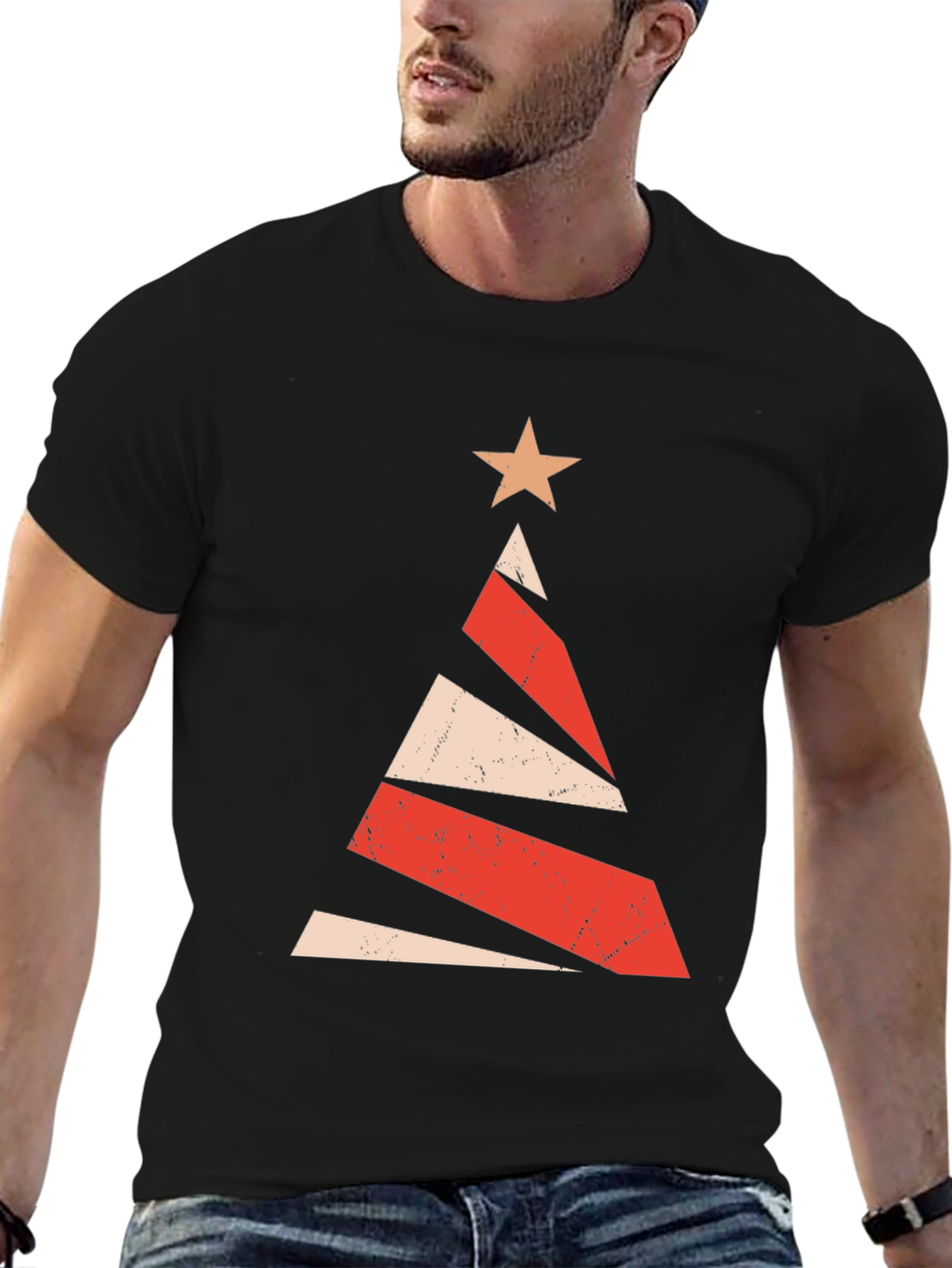 Retro Christmas Tree Graphic Tee