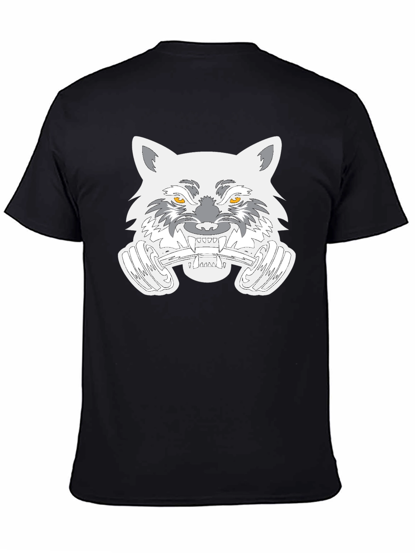 Raccoon Barbell Black T-Shirt - Gym Rat Animal Tee
