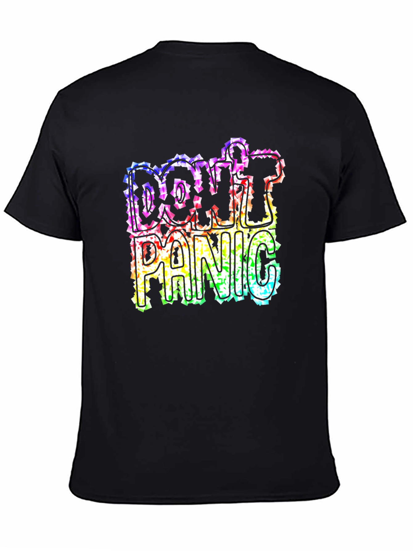 Dont Panic Rainbow Graphic Tee