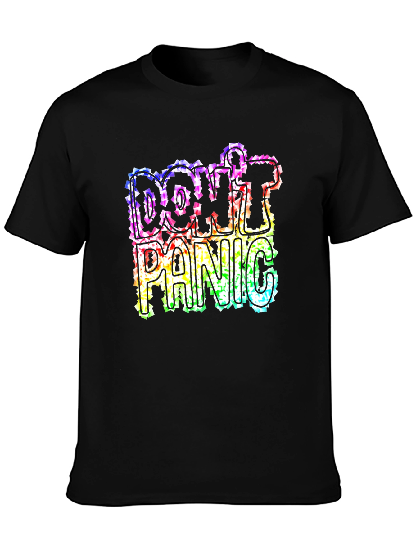 Dont Panic Rainbow Graphic Tee