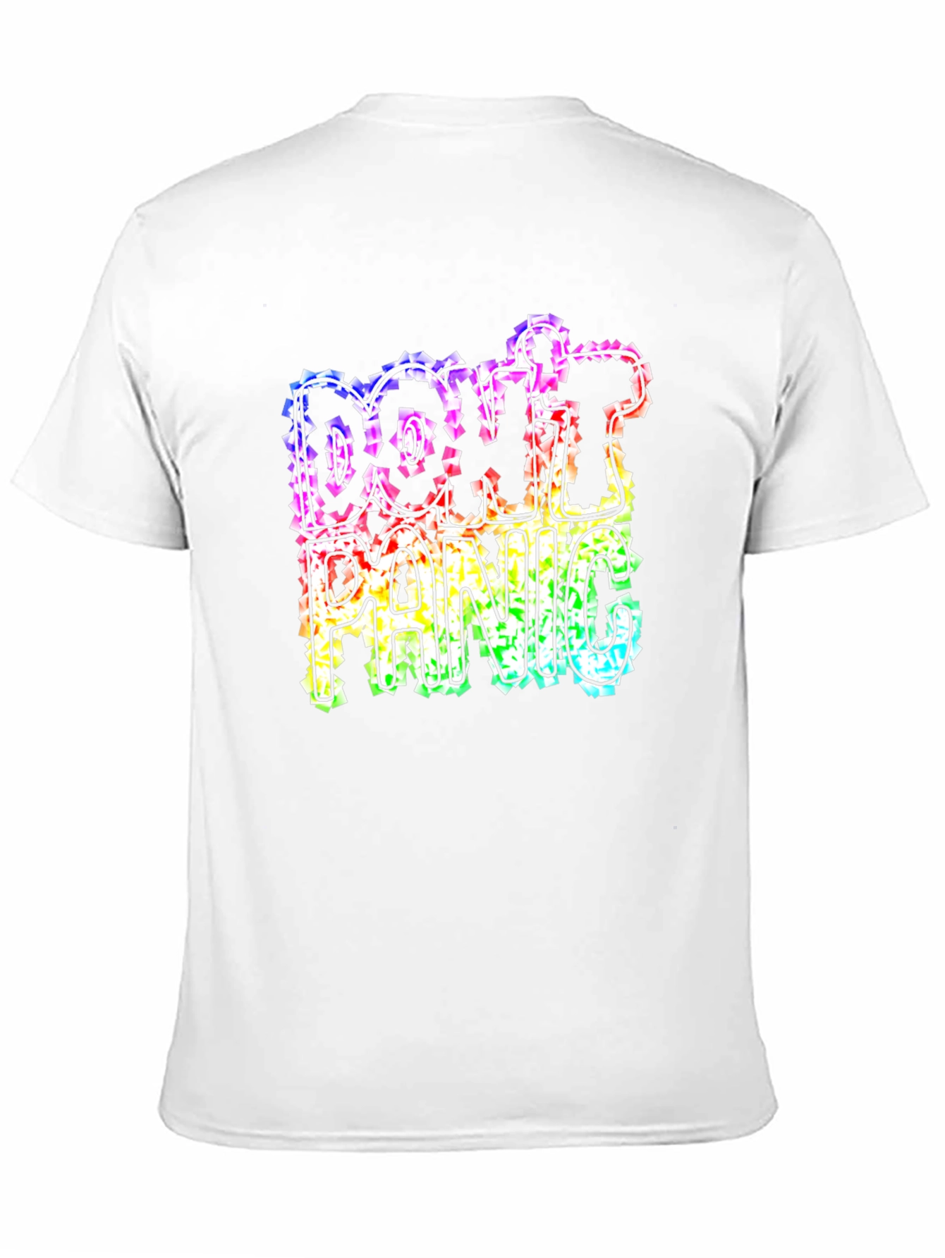 Dont Panic Rainbow Graphic Tee