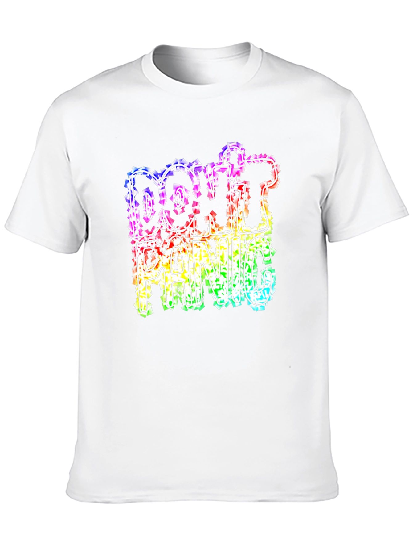 Dont Panic Rainbow Graphic Tee