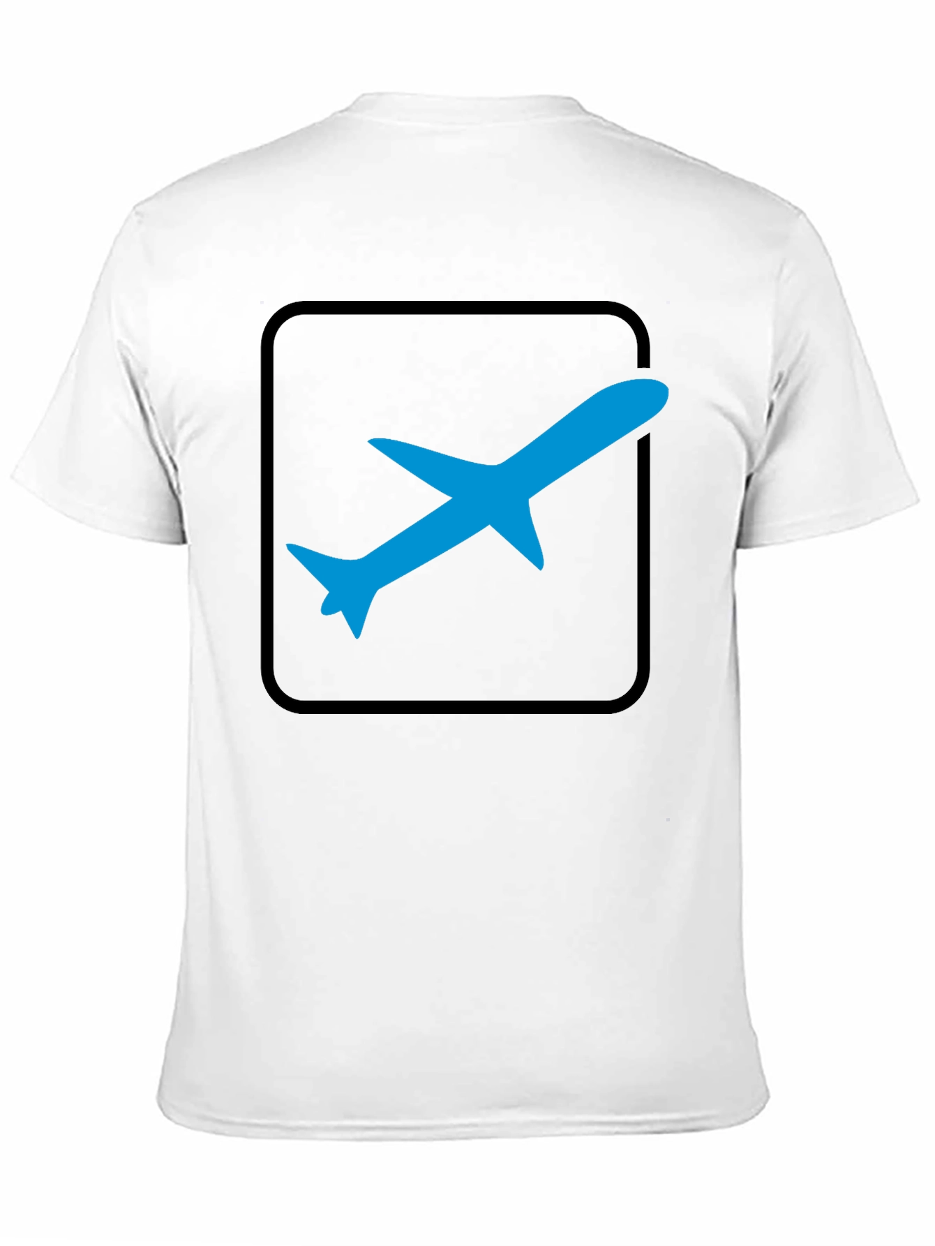 Airplane Graphic Tee - Black Cotton T-Shirt