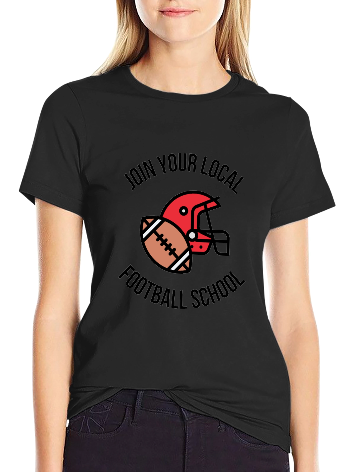 Football School Graphic Tee - Join Your Local Team!