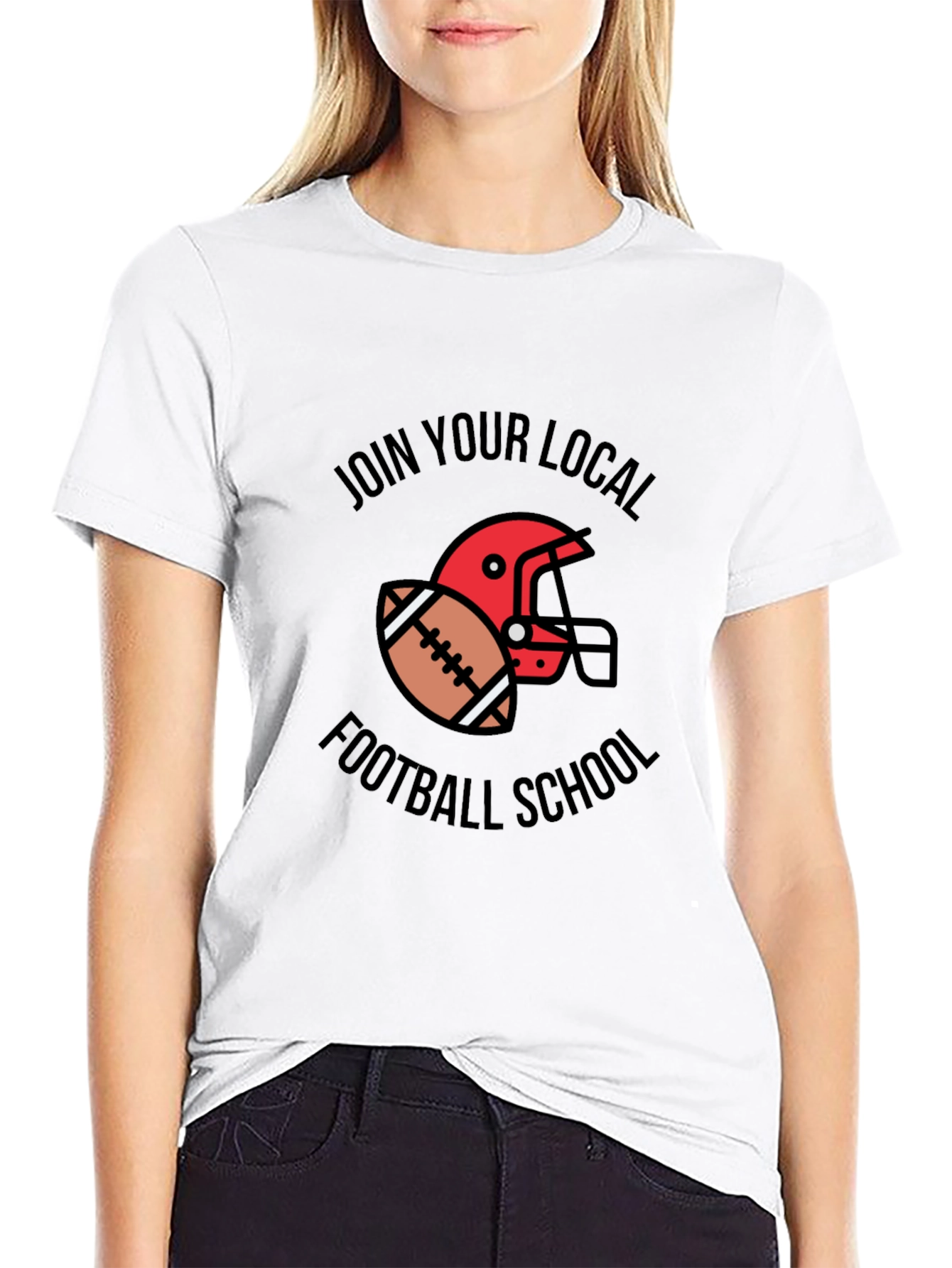 Football School Graphic Tee - Join Your Local Team!