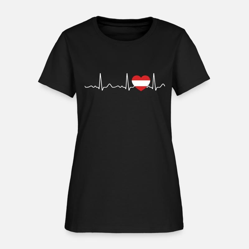 Austria - heartbeat, pulse, heart line, ECG