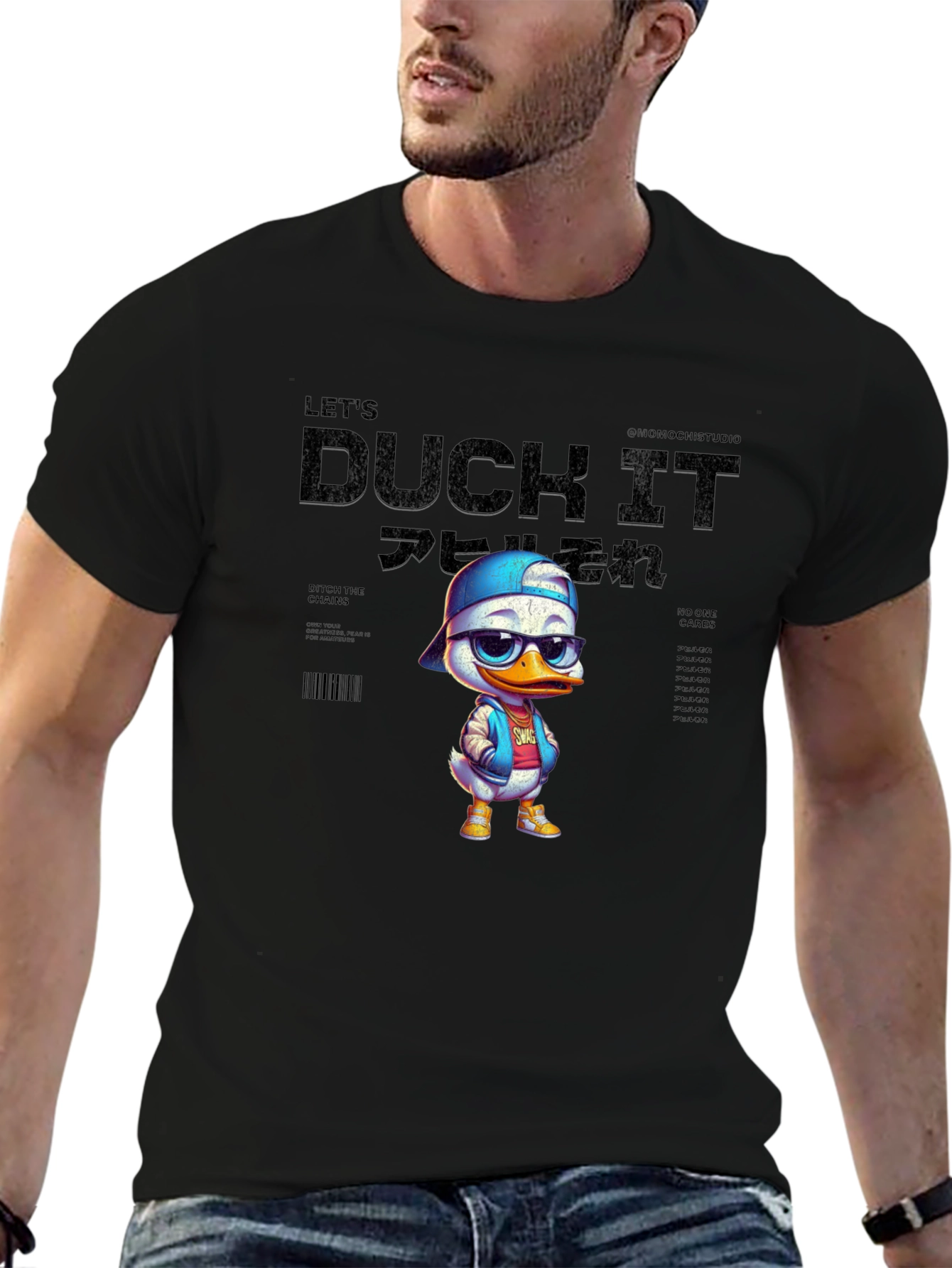 Cool Duck Graphic Tee - Unisex Black T-Shirt