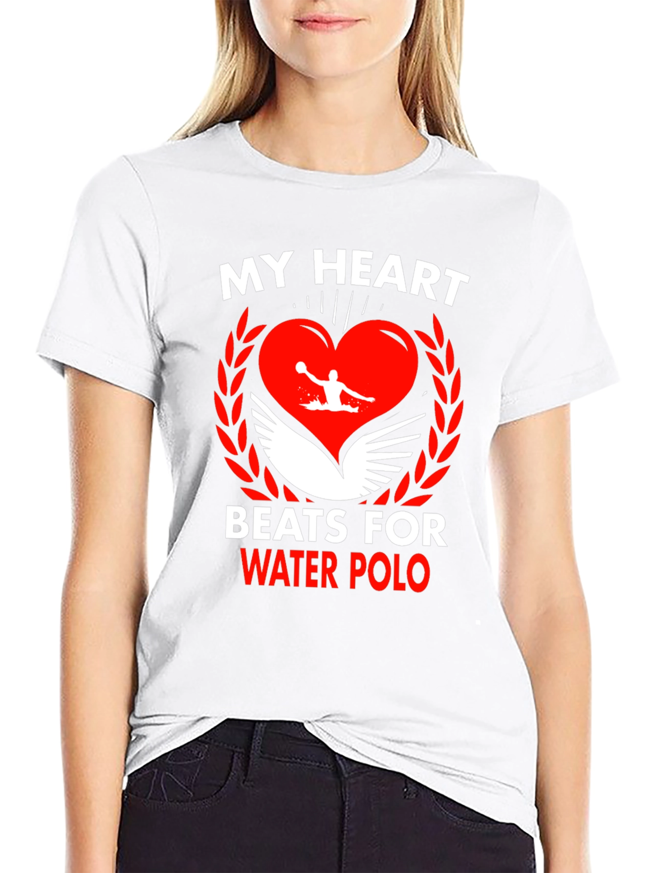 Water Polo Heartbeat T-Shirt
