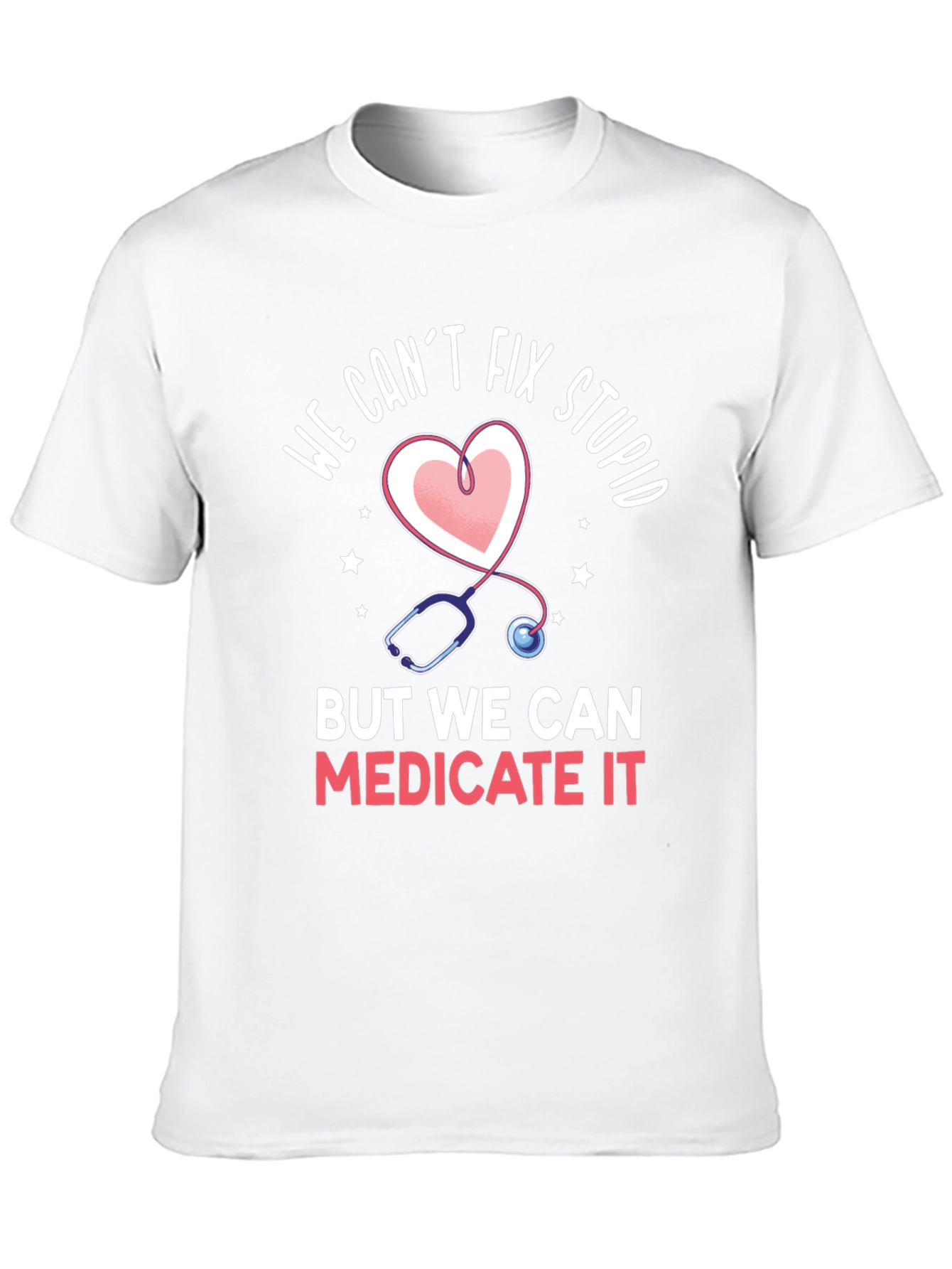Funny Doctor Heart Stethoscope T-Shirt