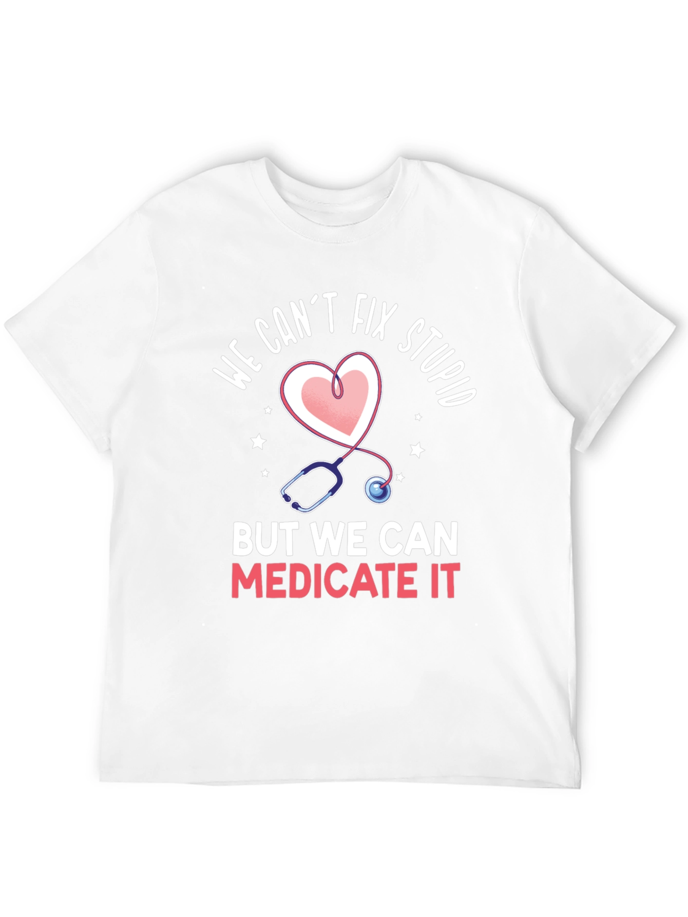 Funny Doctor Heart Stethoscope T-Shirt