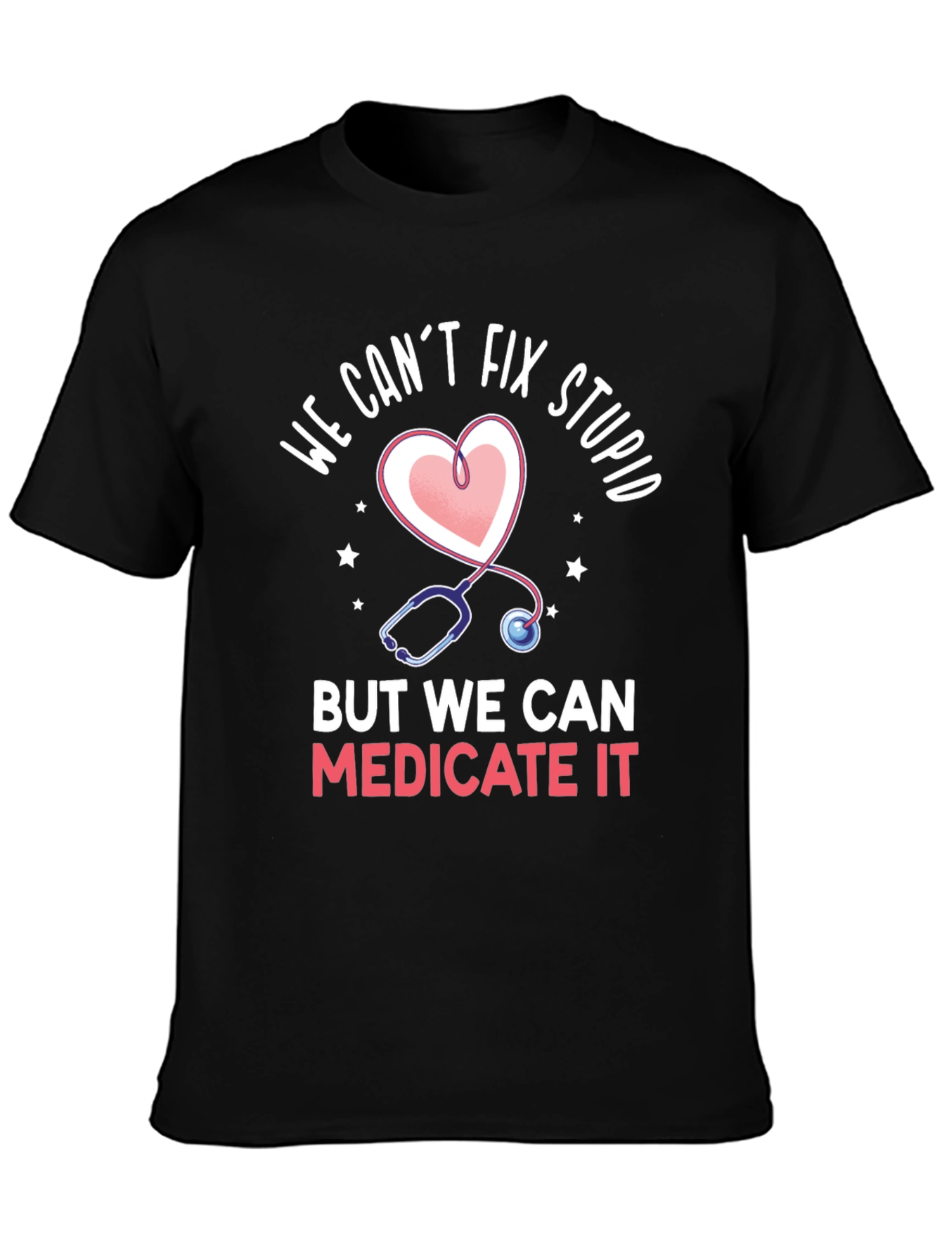 Funny Doctor Heart Stethoscope T-Shirt