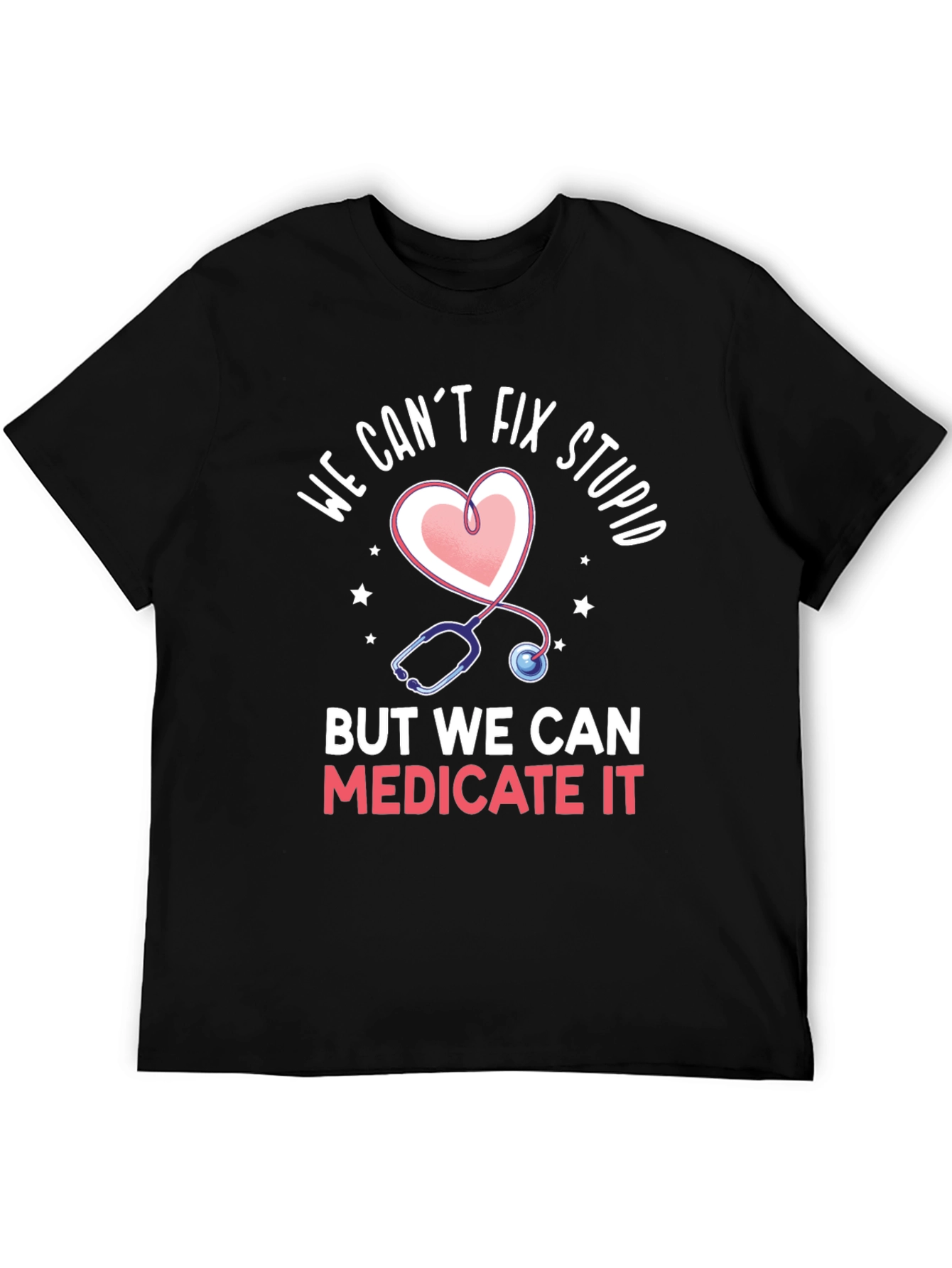 Funny Doctor Heart Stethoscope T-Shirt