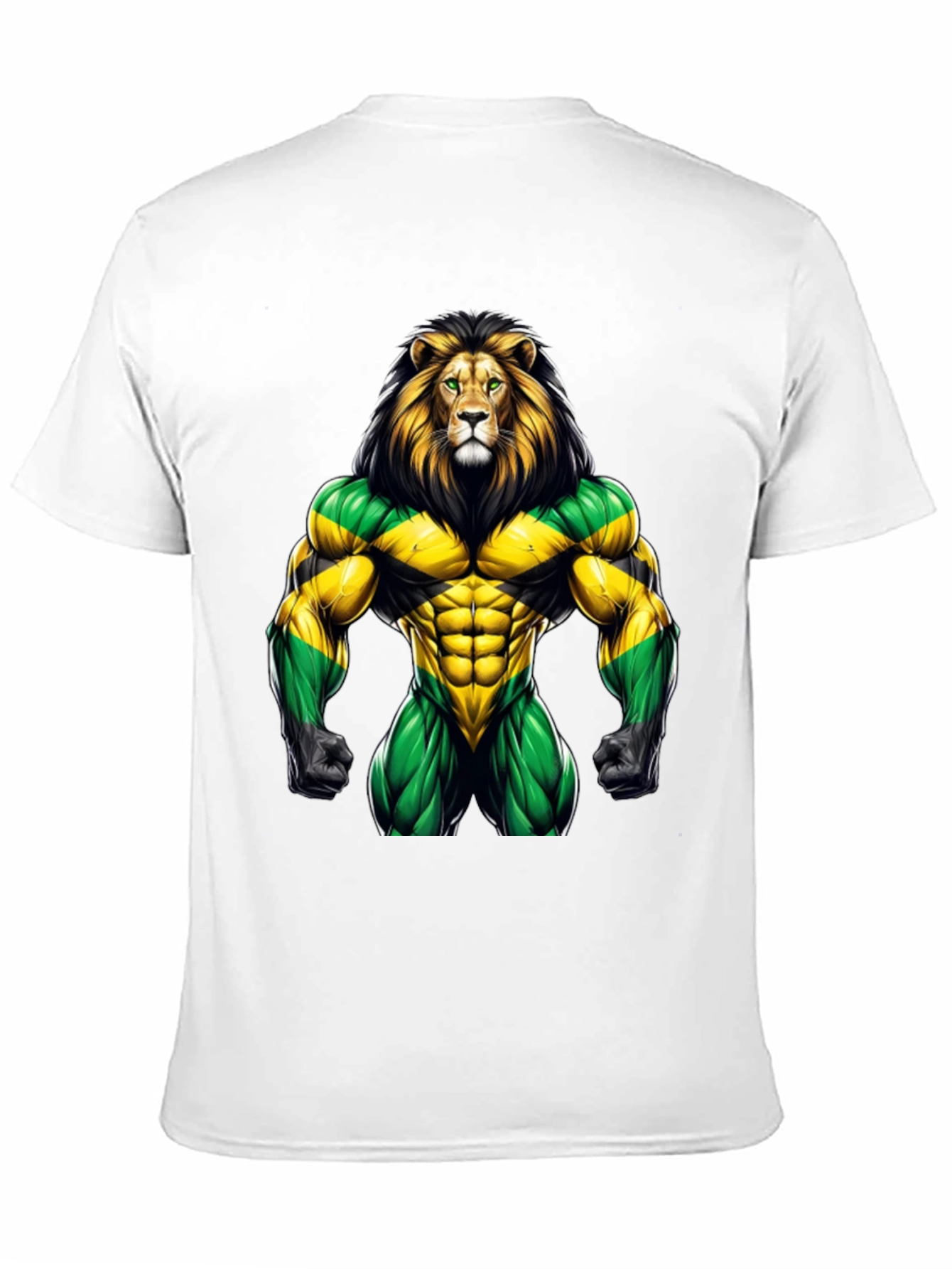 Jamaican Lion Graphic Tee - Rasta Pride
