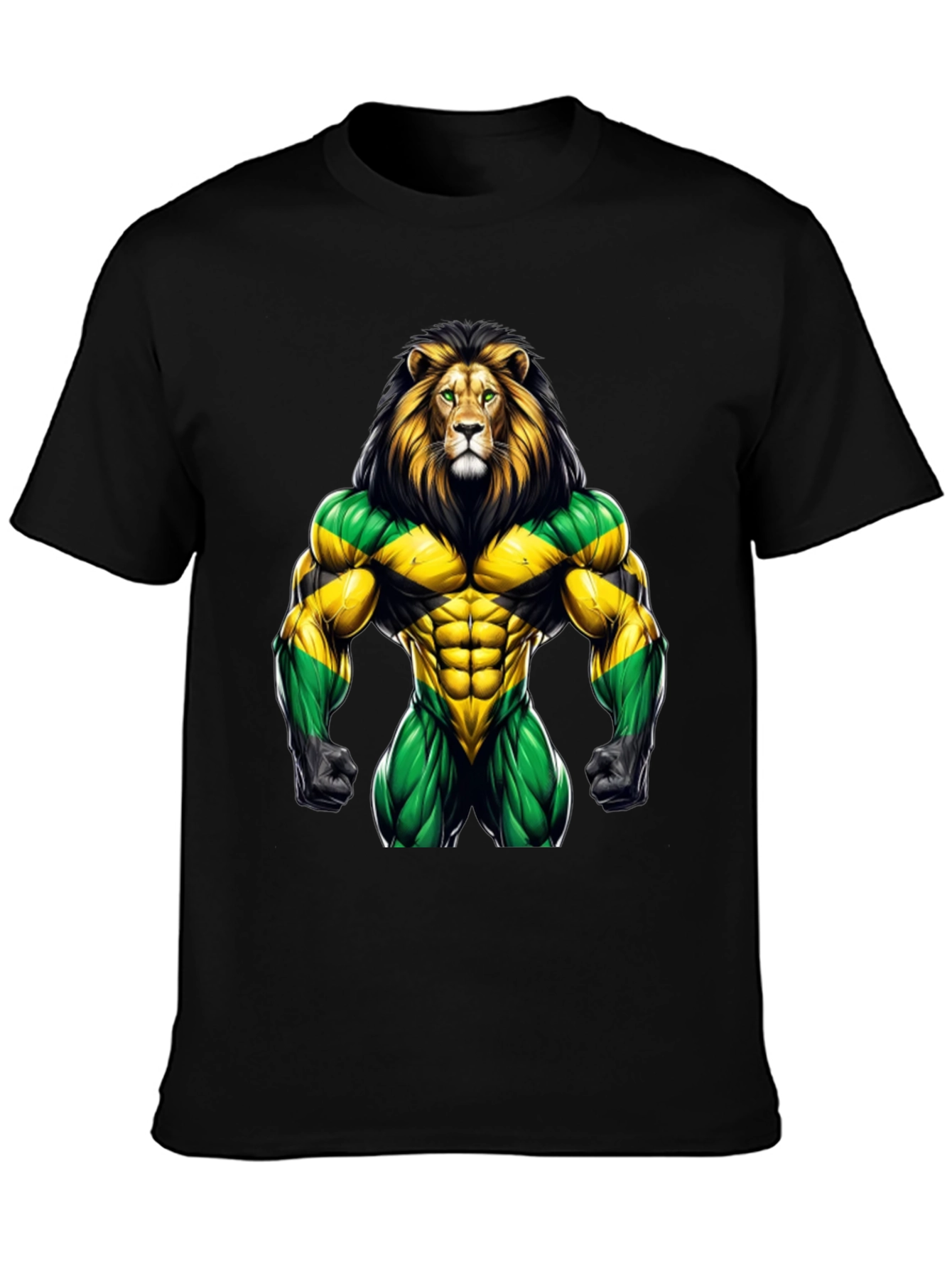 Jamaican Lion Graphic Tee - Rasta Pride