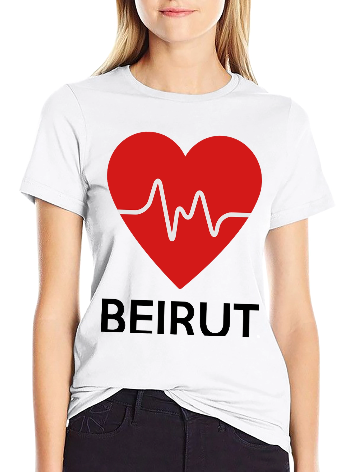 Beirut Heartbeat T-Shirt - Love Lebanon Tee