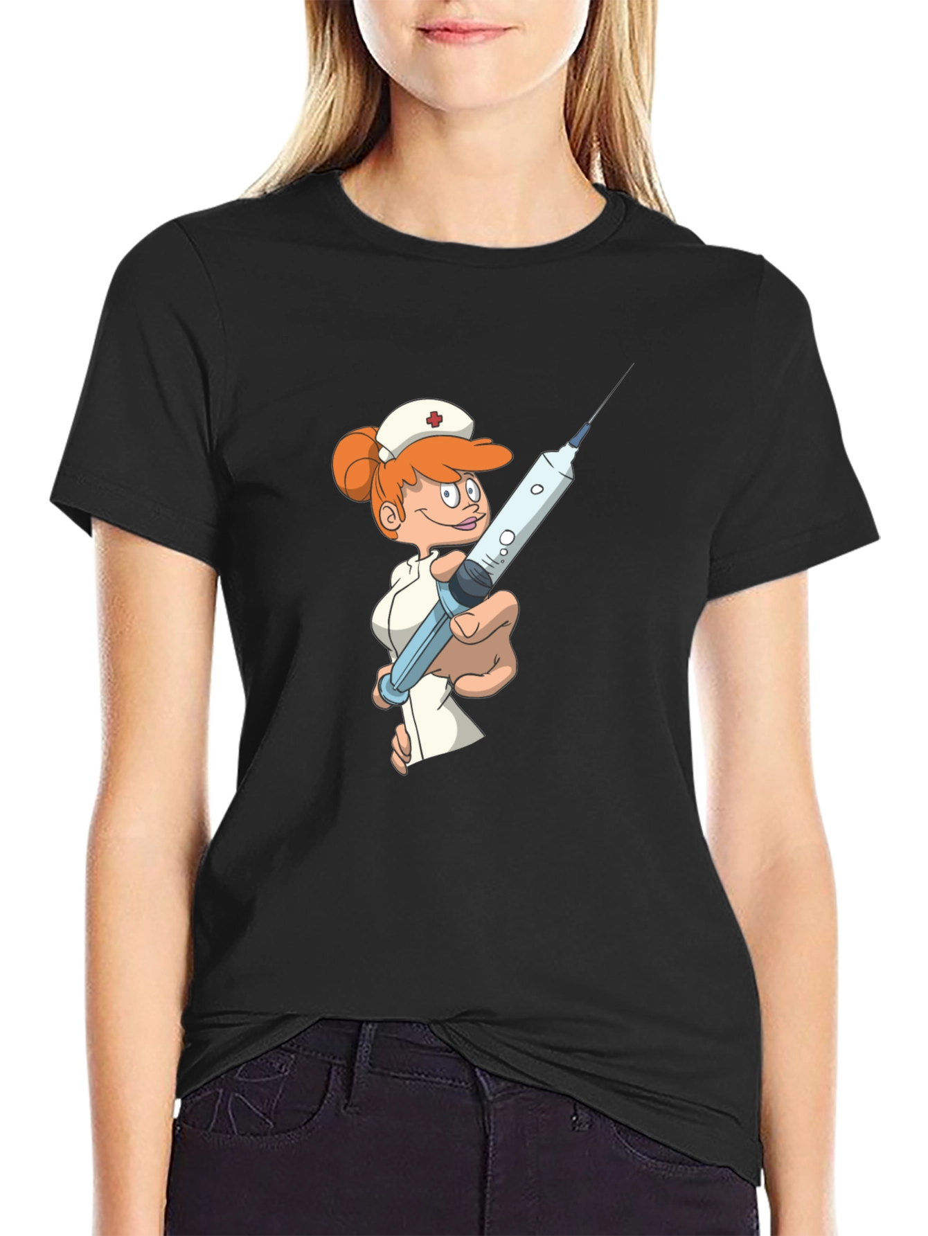 Cartoon Nurse T-Shirt