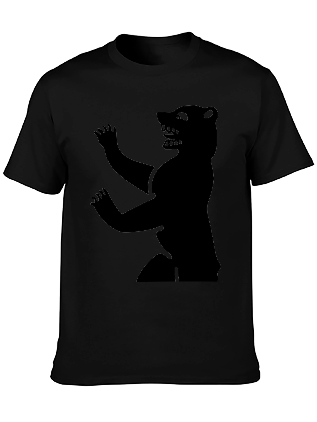 Mens Black Bear Graphic Tee