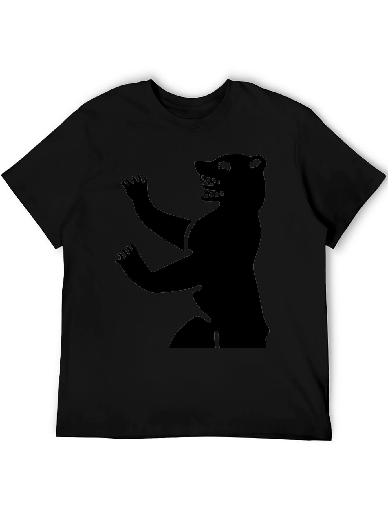 Mens Black Bear Graphic Tee
