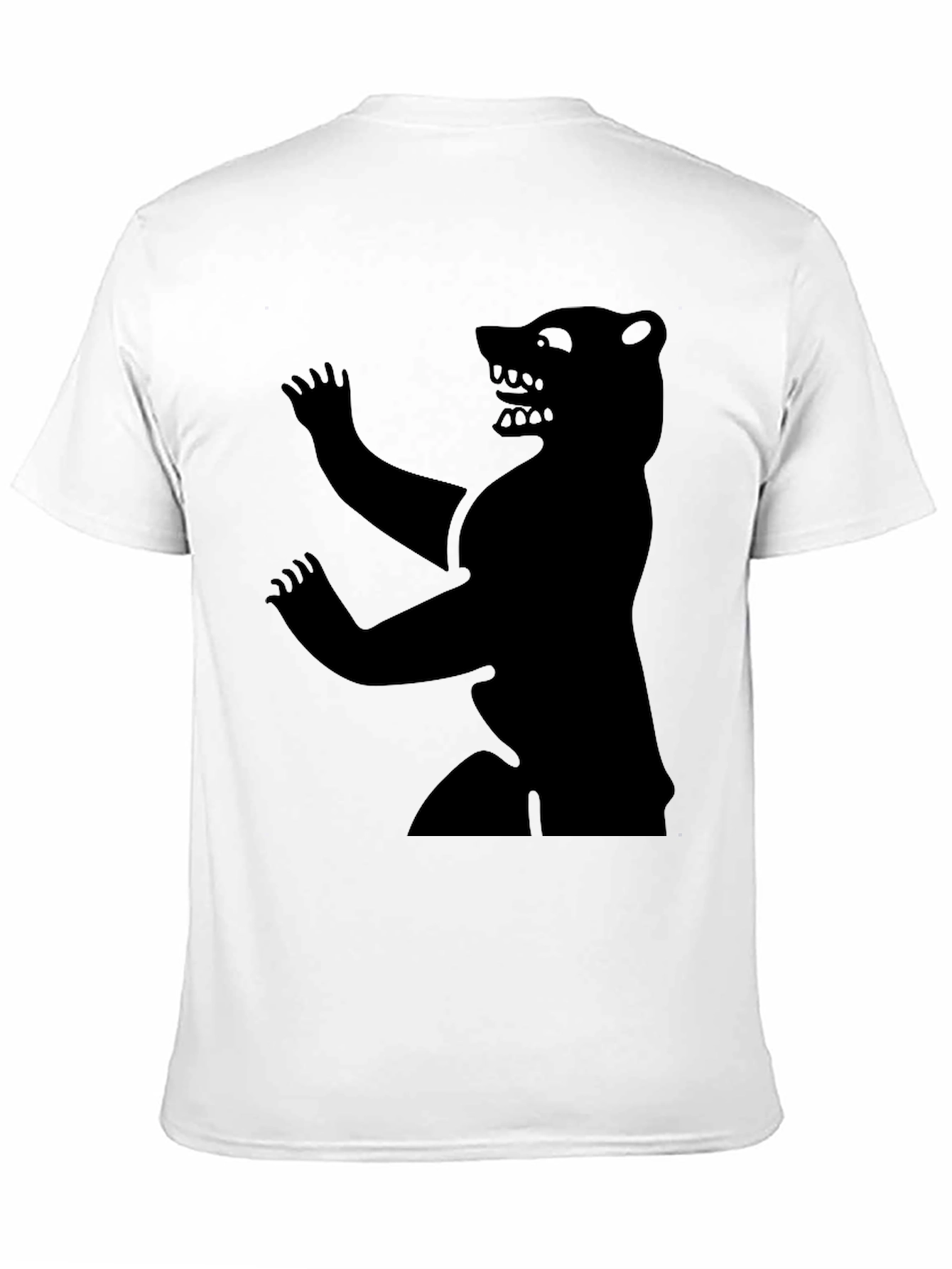 Mens Black Bear Graphic Tee