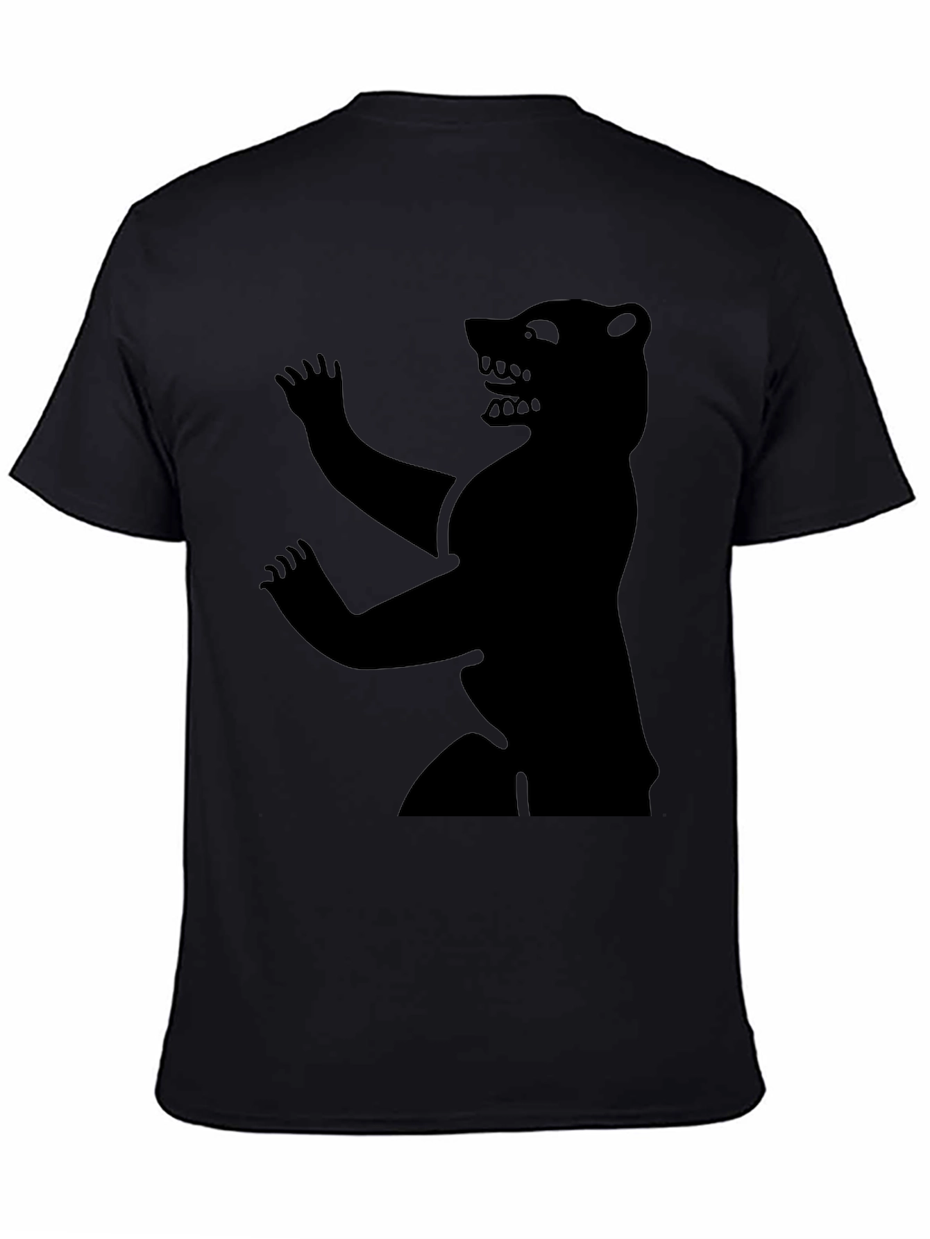Mens Black Bear Graphic Tee
