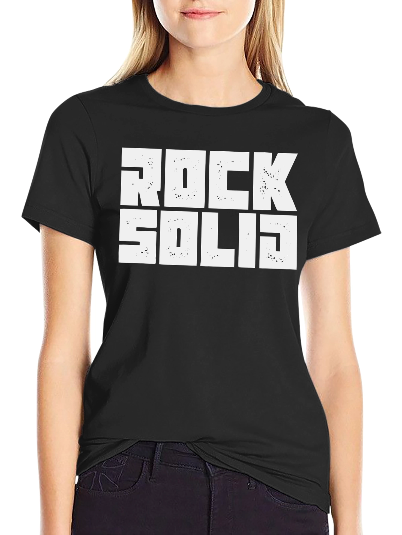 Rock Solid Graphic Tee - Bold Statement T-Shirt