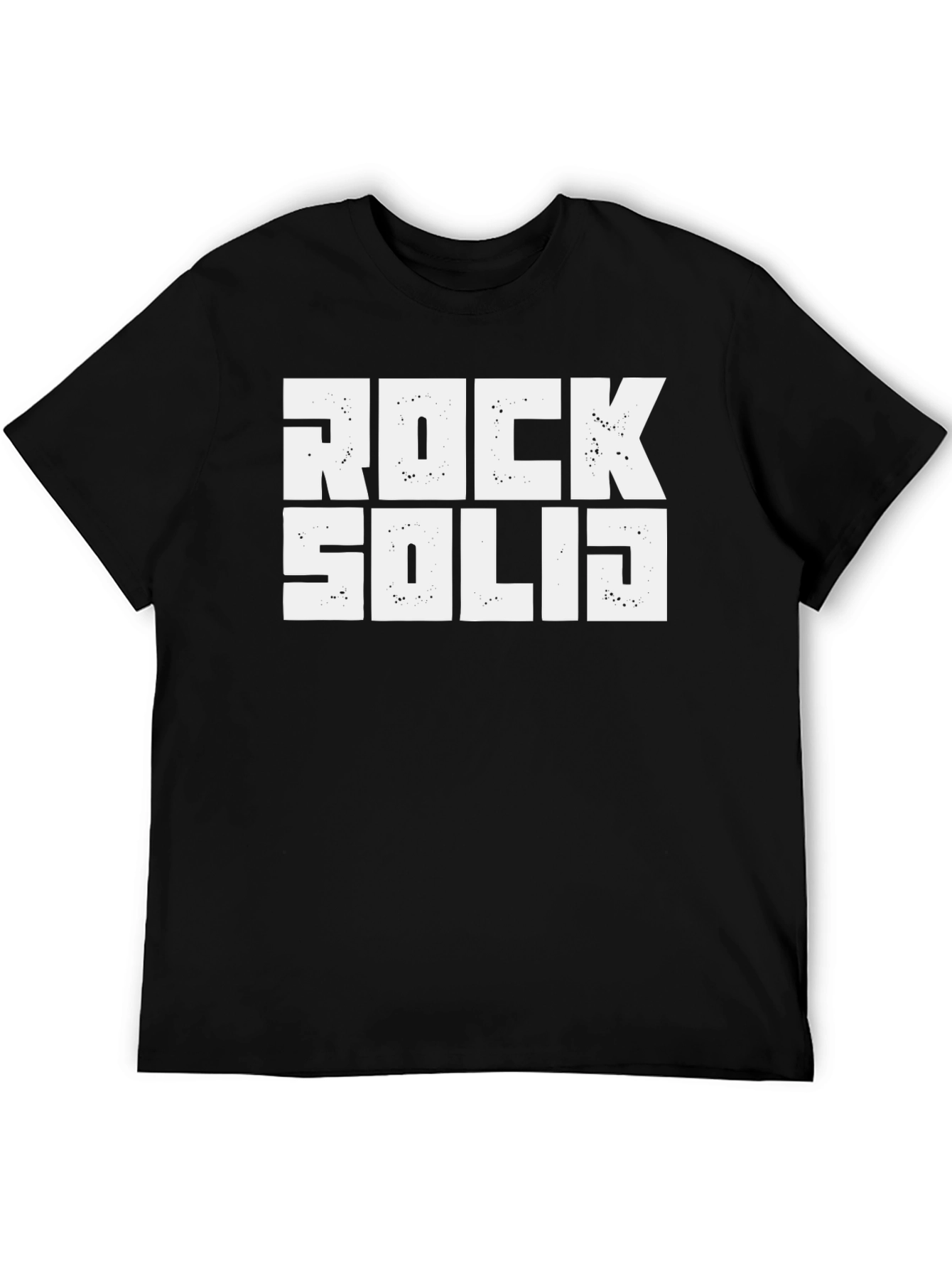 Rock Solid Graphic Tee - Bold Statement T-Shirt