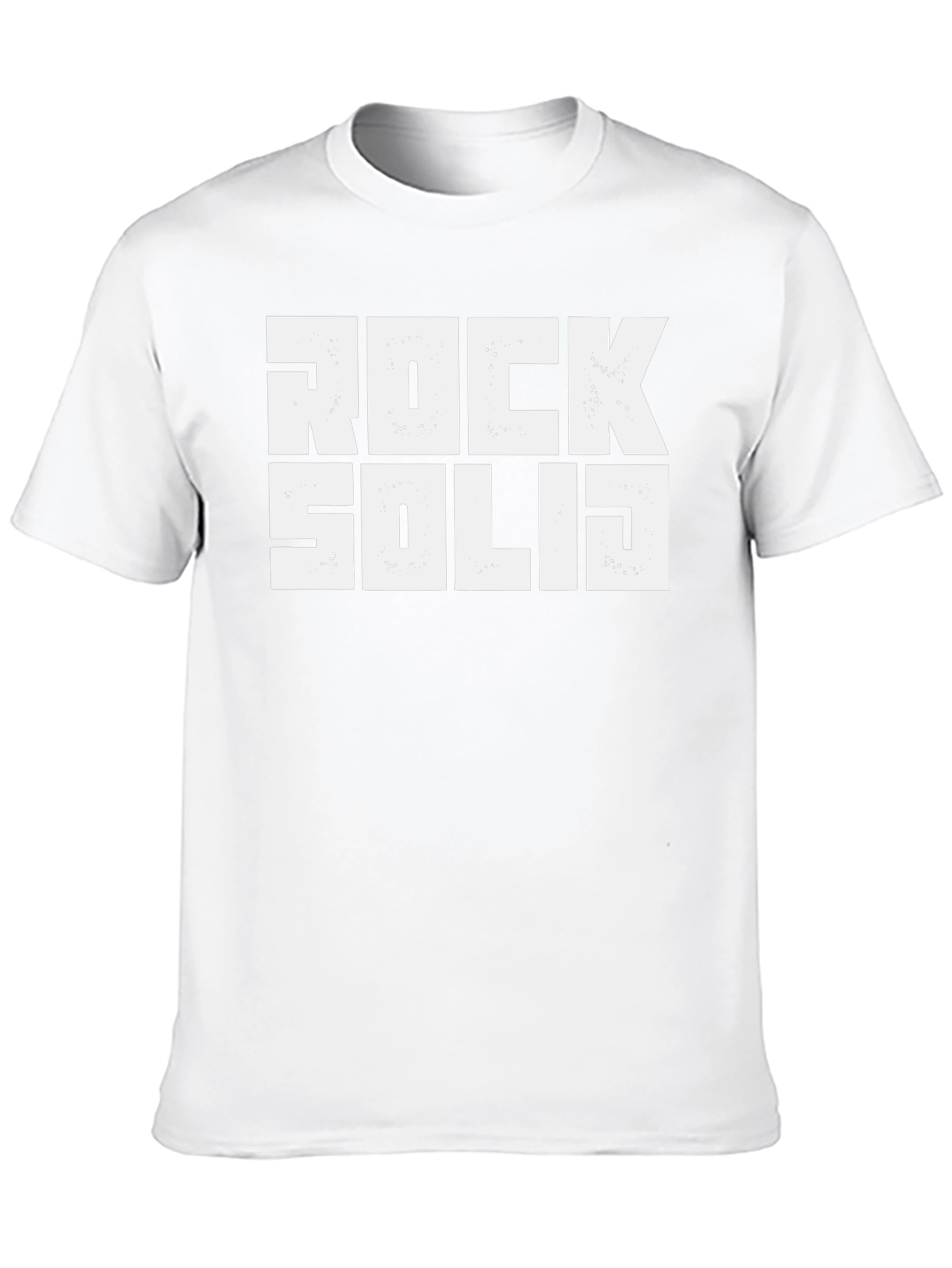 Rock Solid Graphic Tee - Bold Statement T-Shirt