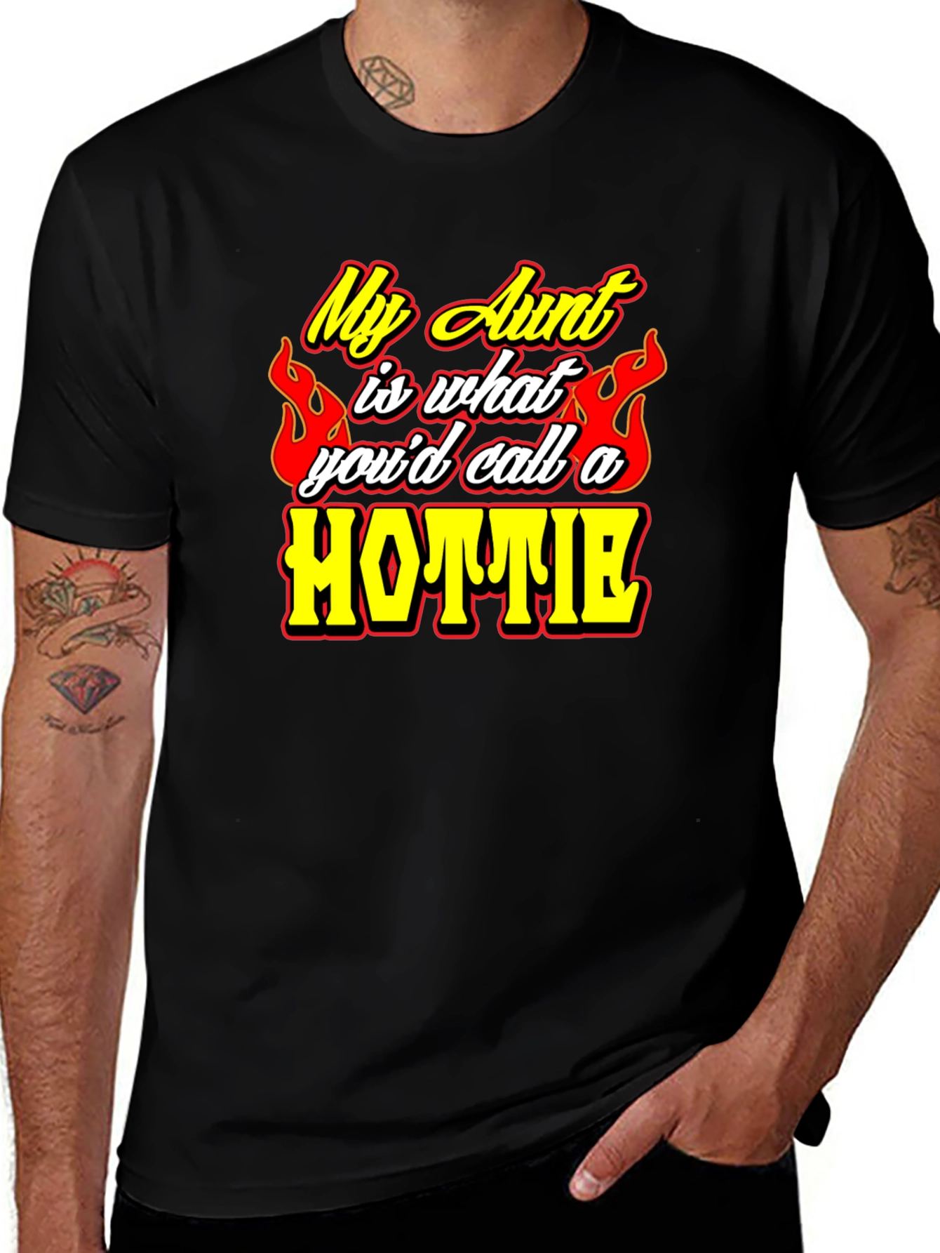 My Aunt Hottie Graphic Tee - Novelty T-Shirt