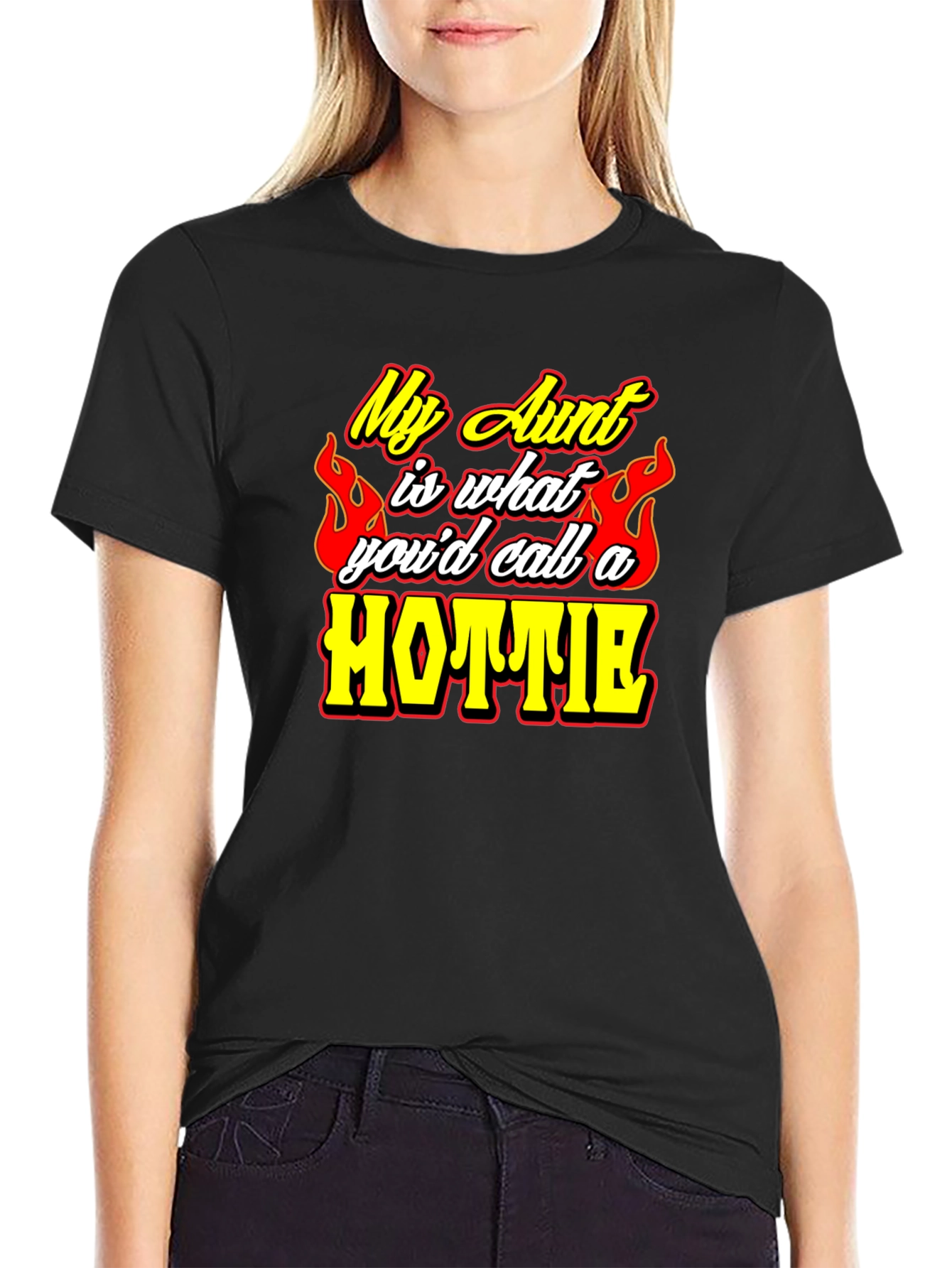 My Aunt Hottie Graphic Tee - Novelty T-Shirt