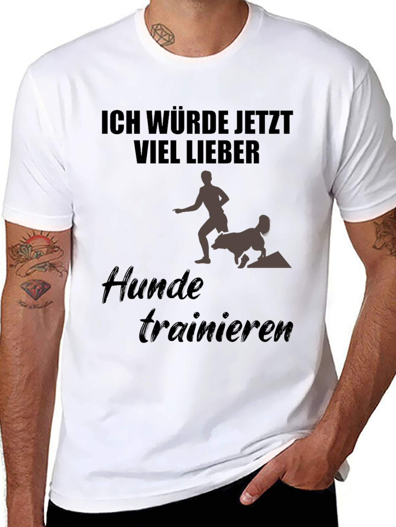Ich Würde Jetzt Viel Lieber Dog Training T-Shirt