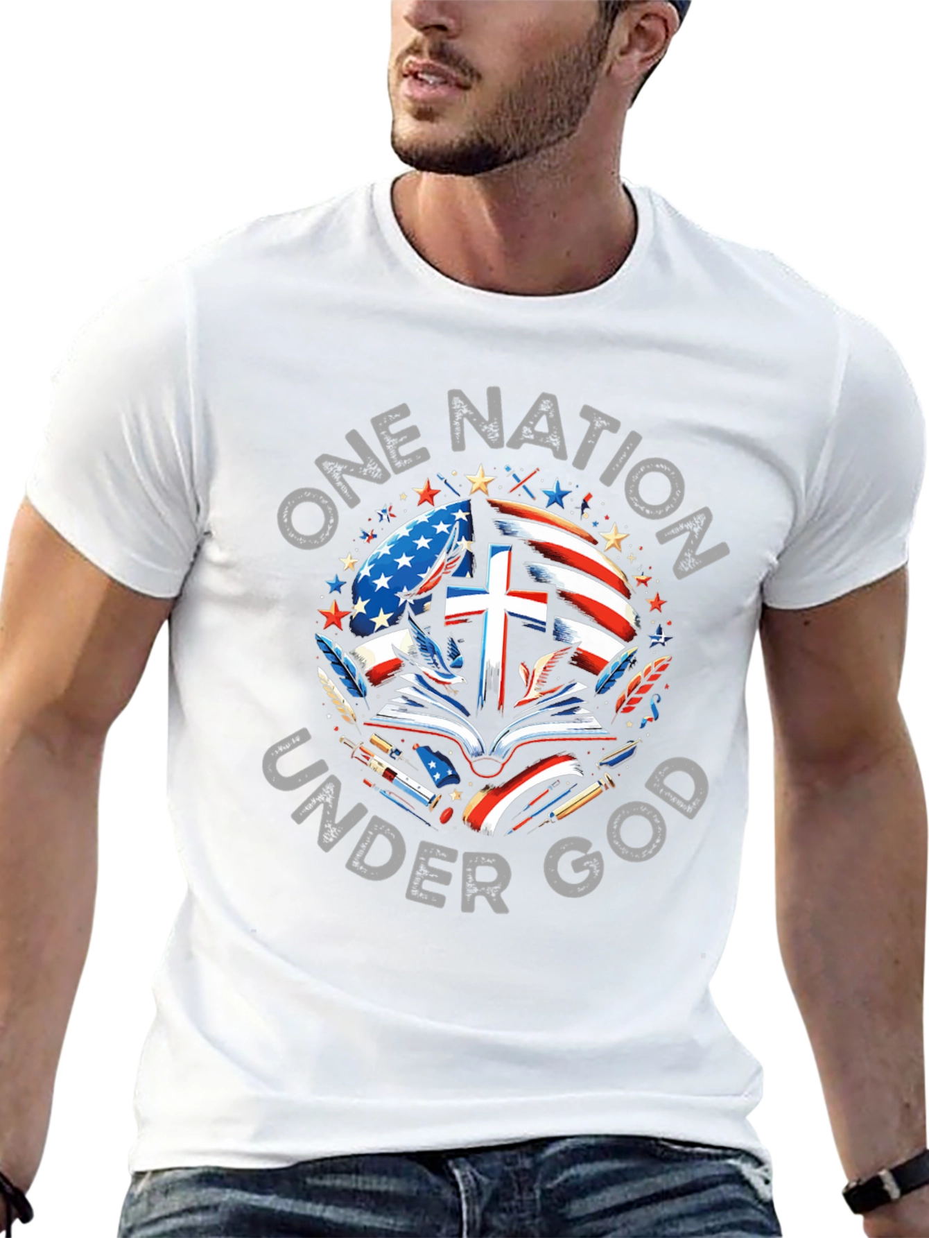 One Nation Under God Graphic Tee
