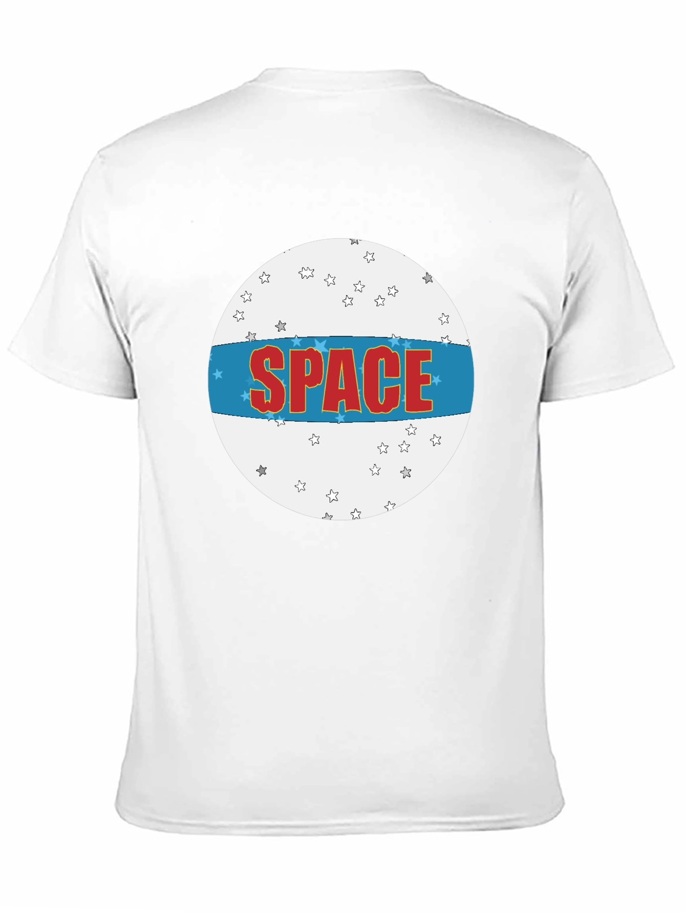 Space Graphic T-Shirt - Black Crew Neck Tee