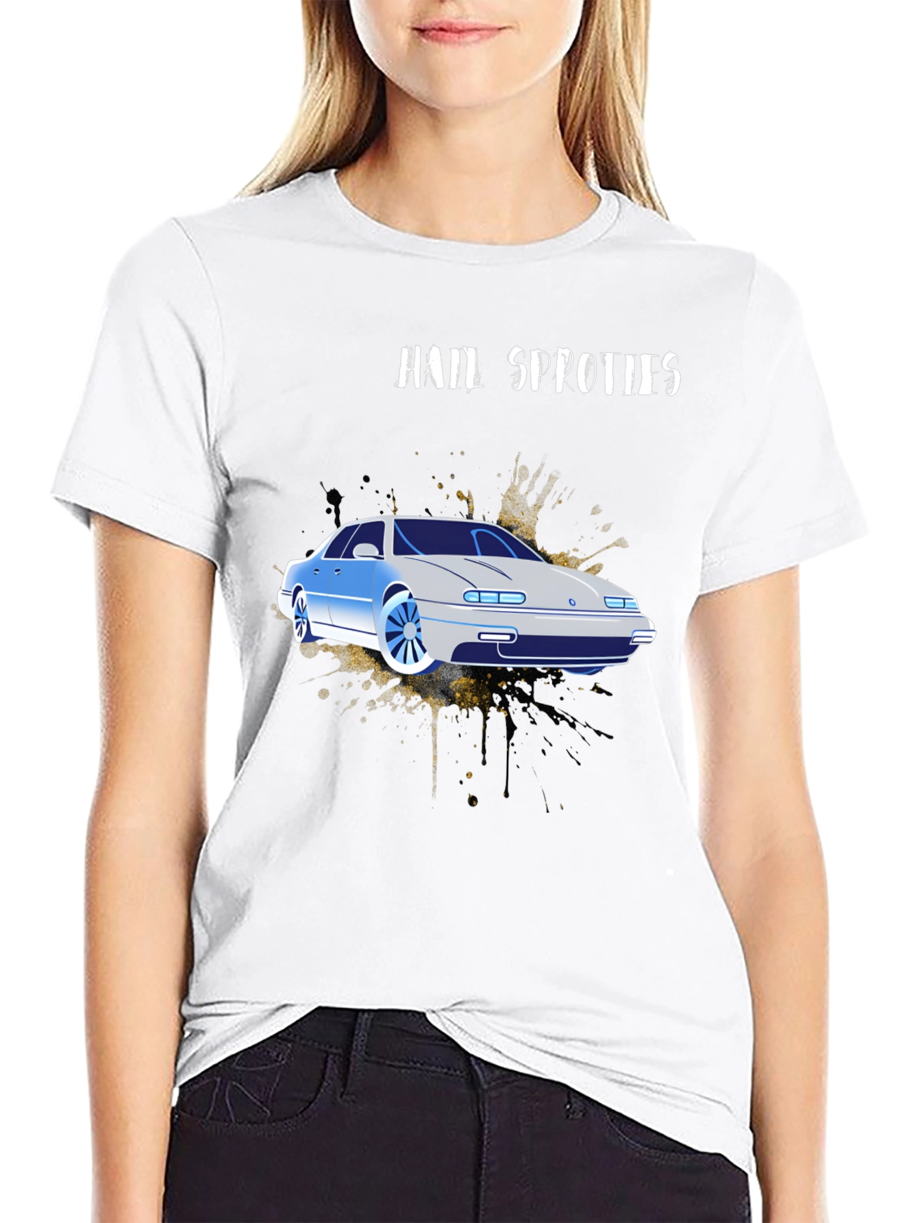 Hail Sprotics Car Graphic T-Shirt