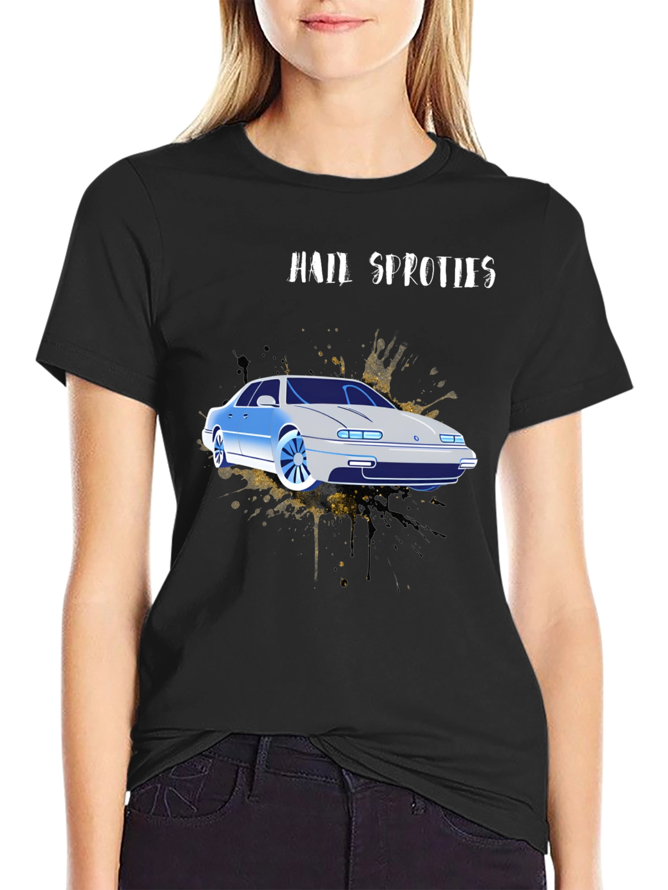 Hail Sprotics Car Graphic T-Shirt