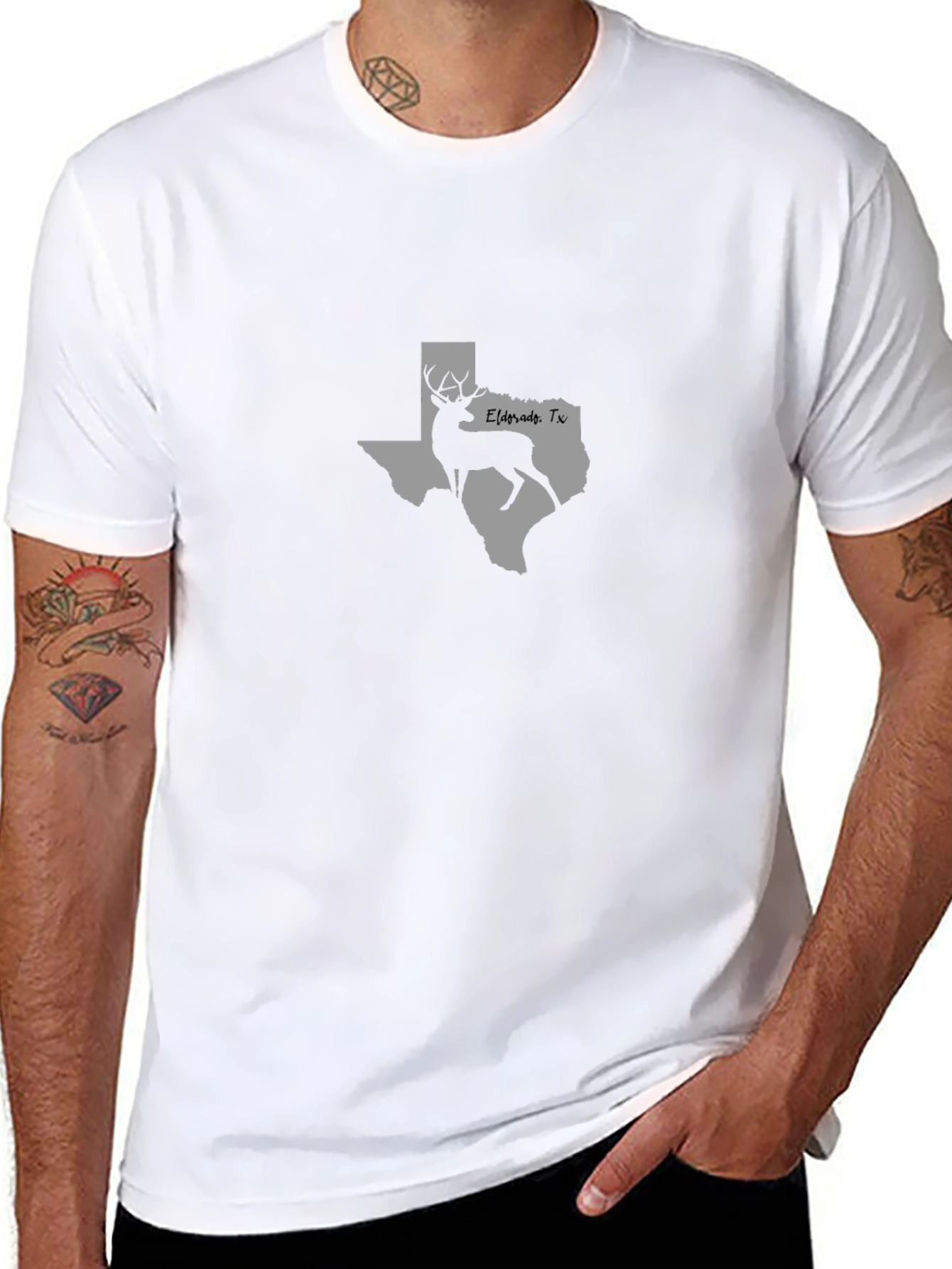 Texas Deer Graphic Tee - Eldorado TX