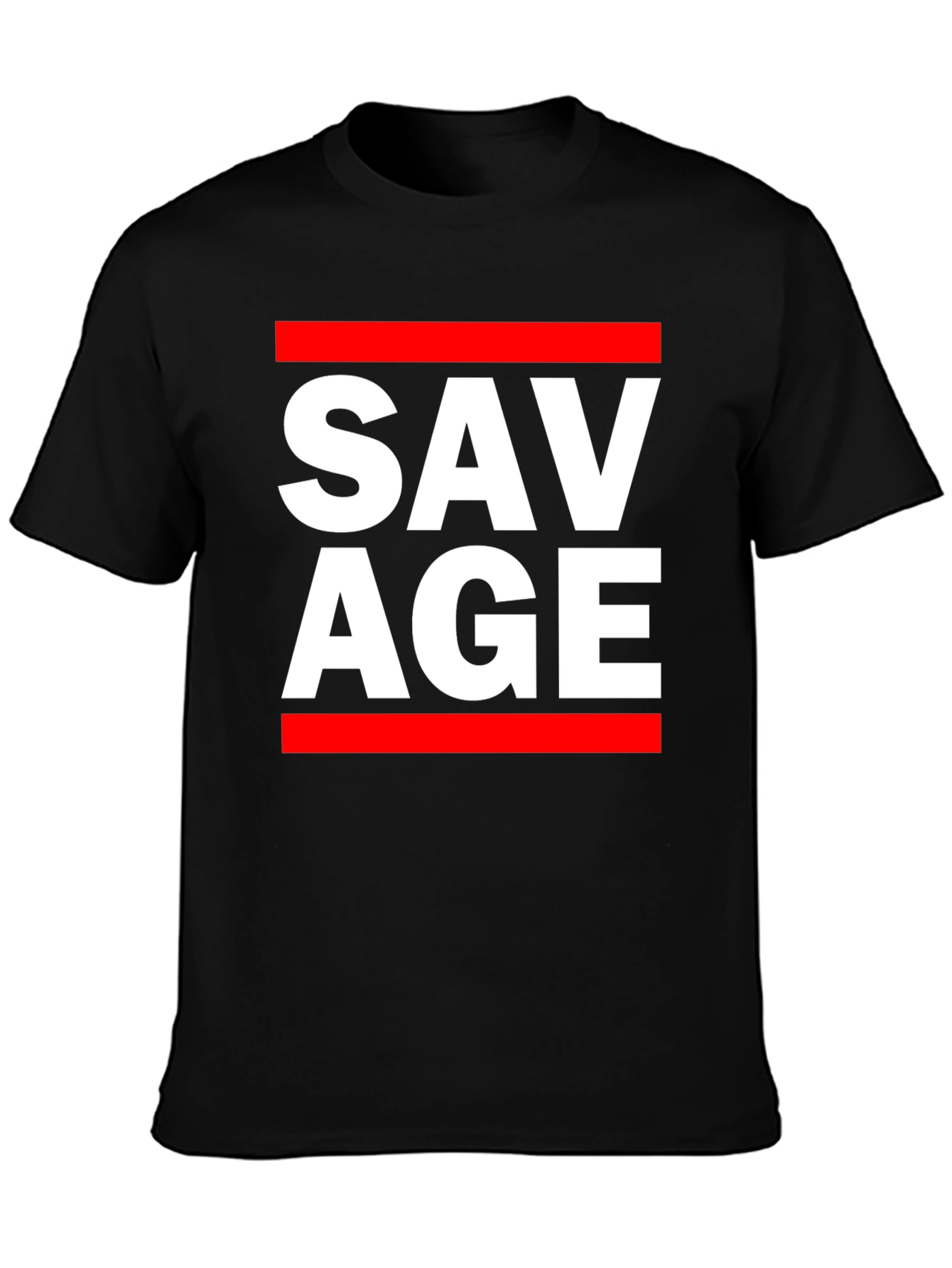 Savage Graphic Print Crew Neck T-Shirt