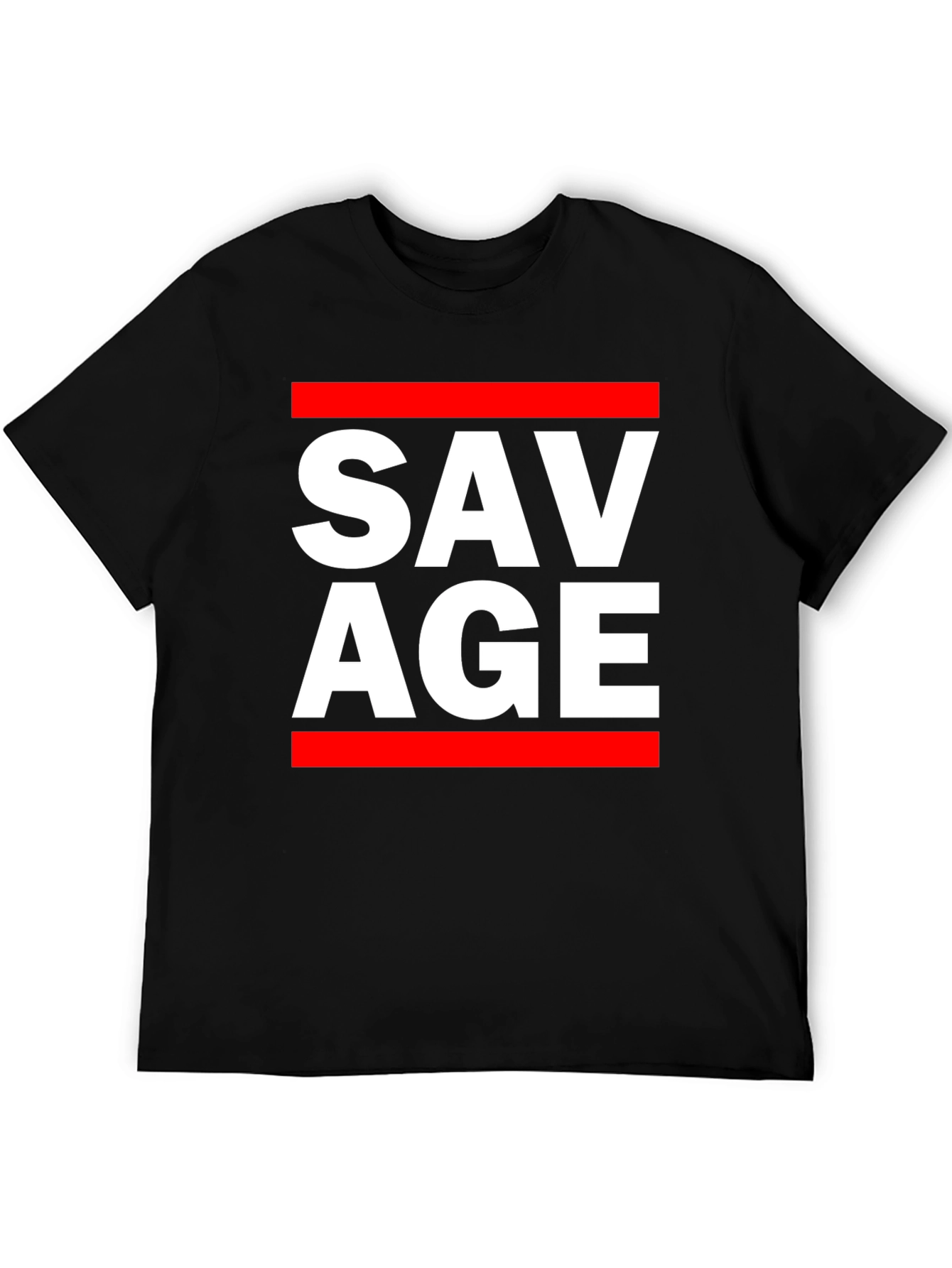 Savage Graphic Print Crew Neck T-Shirt