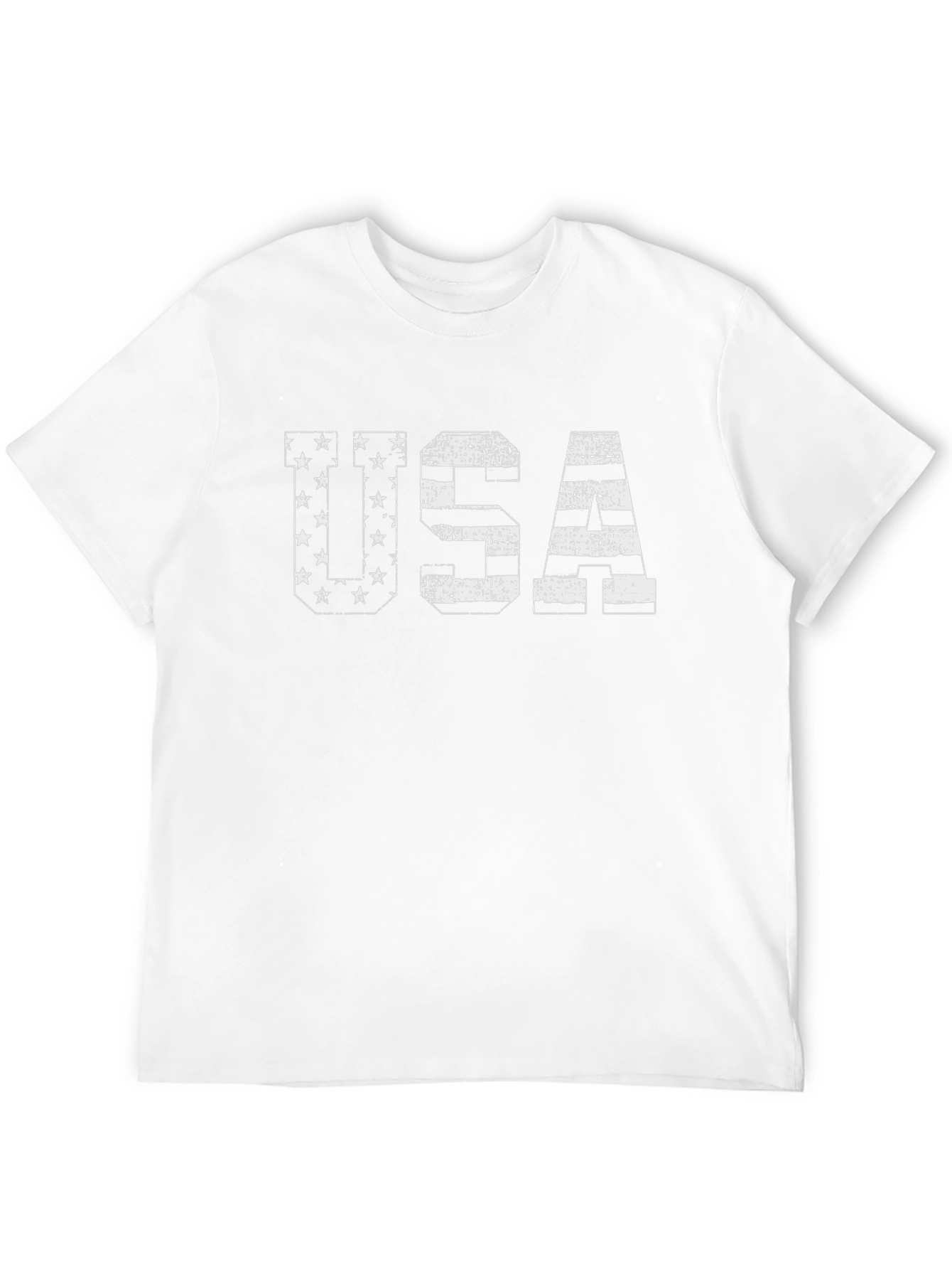 USA Patriotic Graphic Tee - Black