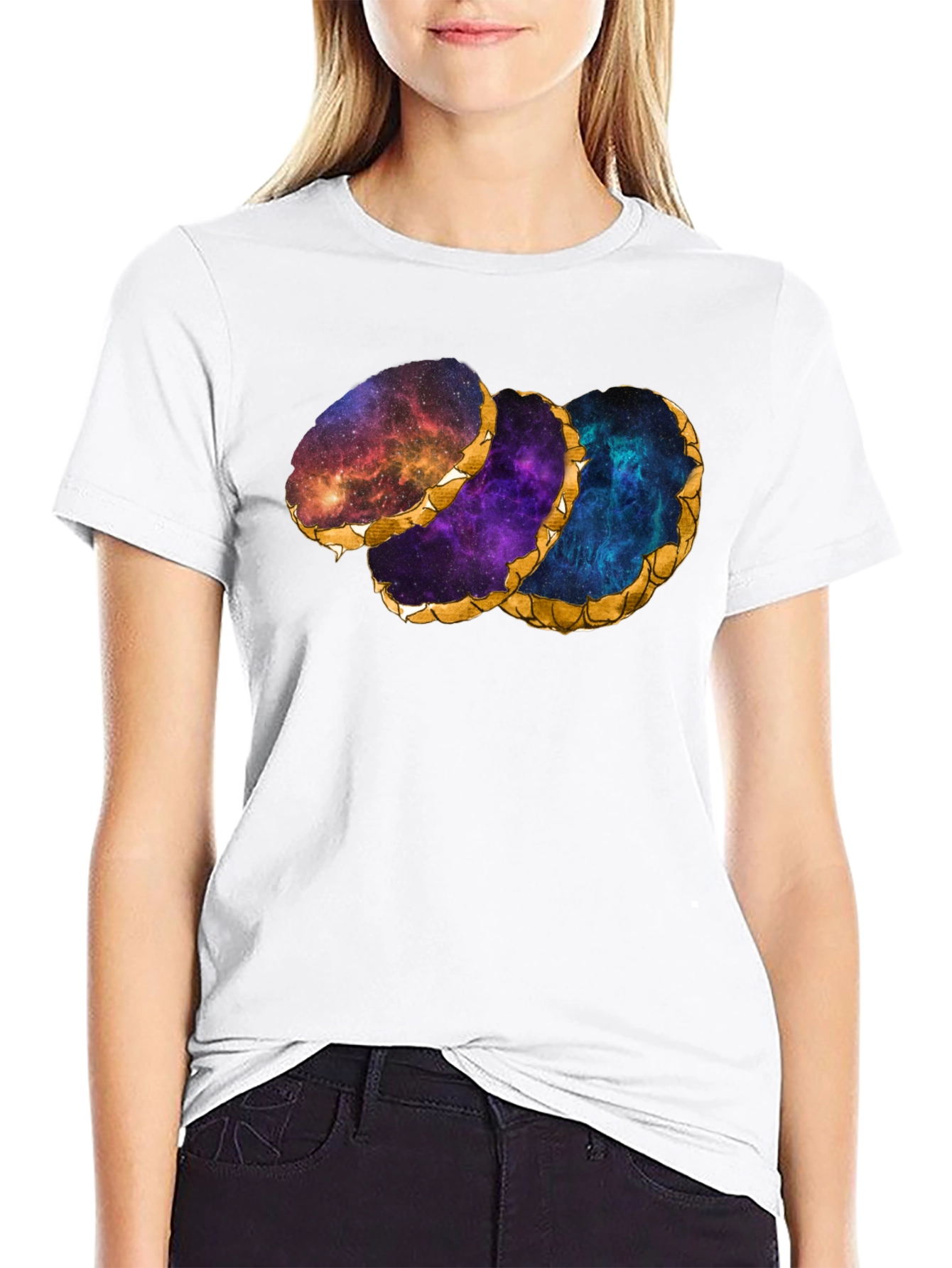 Galaxy Agate Slice Graphic T-Shirt