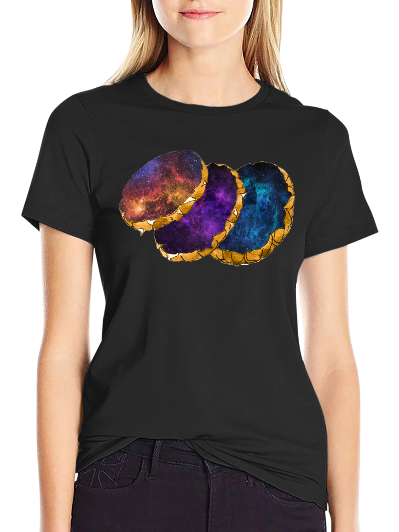 Galaxy Agate Slice Graphic T-Shirt