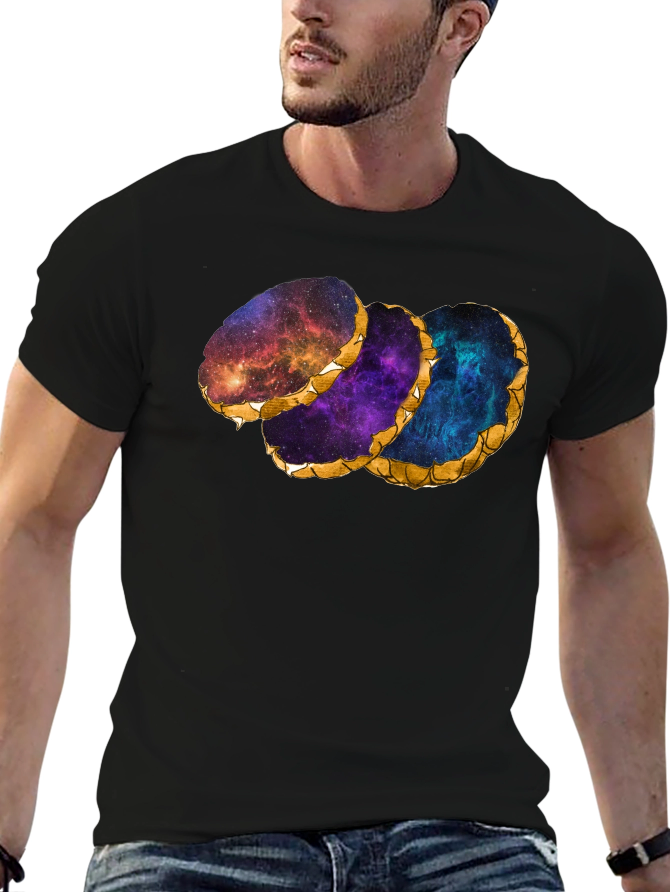 Galaxy Agate Slice Graphic T-Shirt