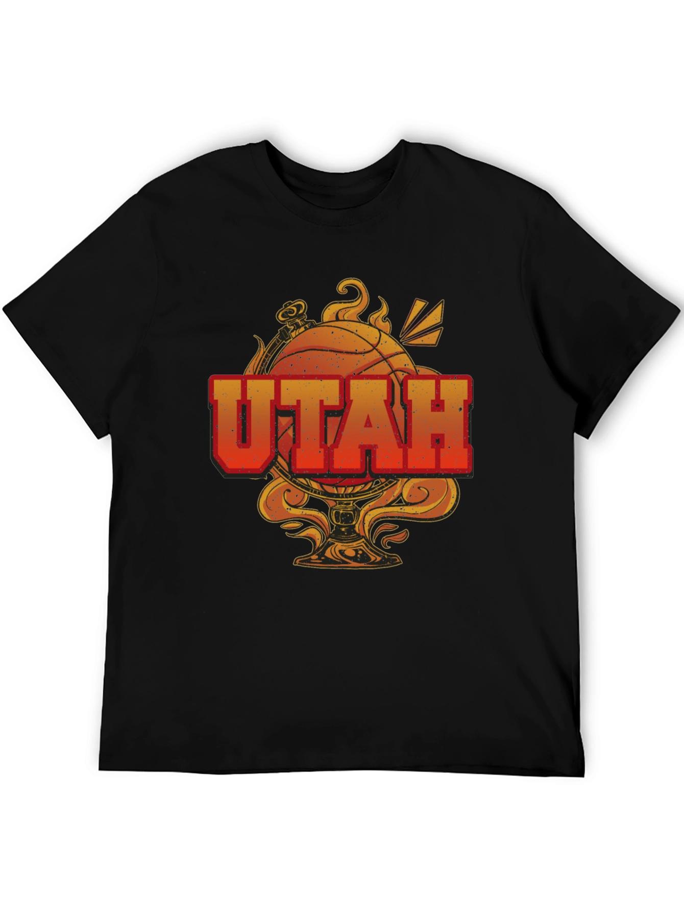 Utah Basketball Graphic T-Shirt - Black