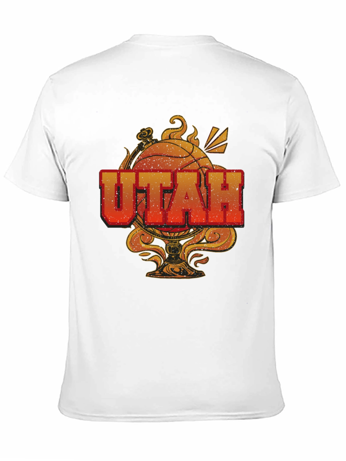 Utah Basketball Graphic T-Shirt - Black