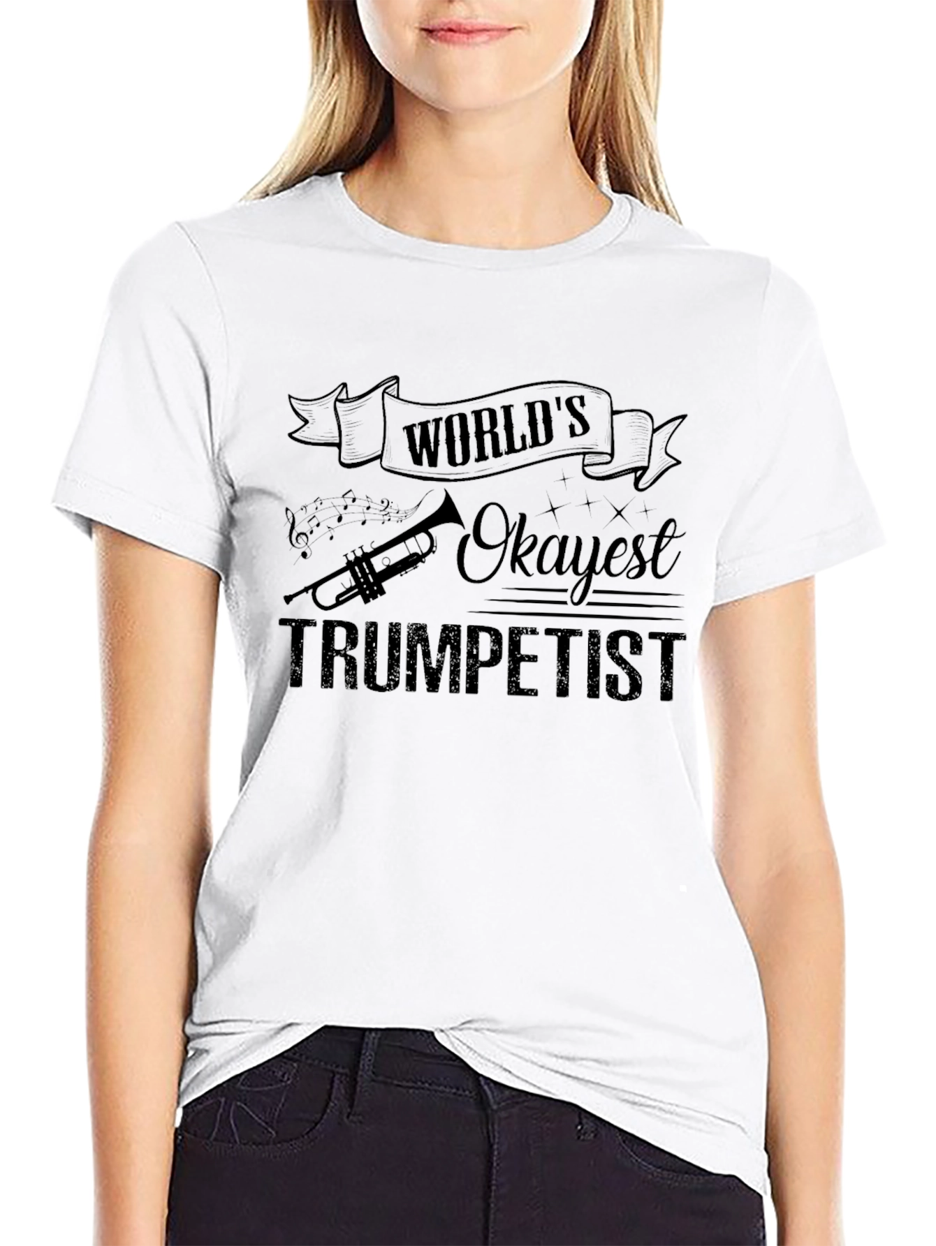 Worlds Okayest Trumpetist Graphic T-Shirt