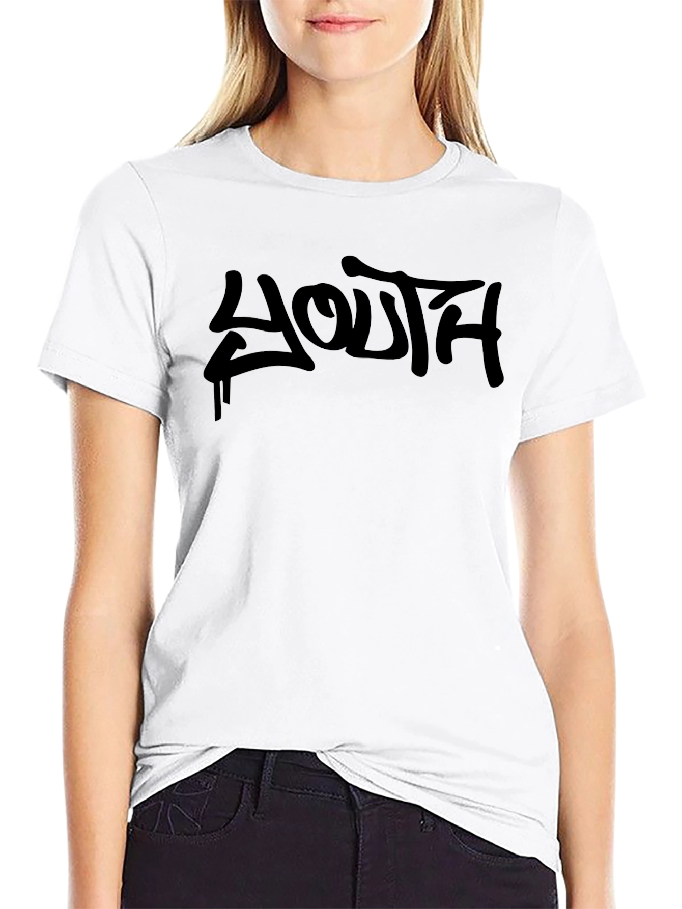 Youth Graffiti Style Black T-Shirt