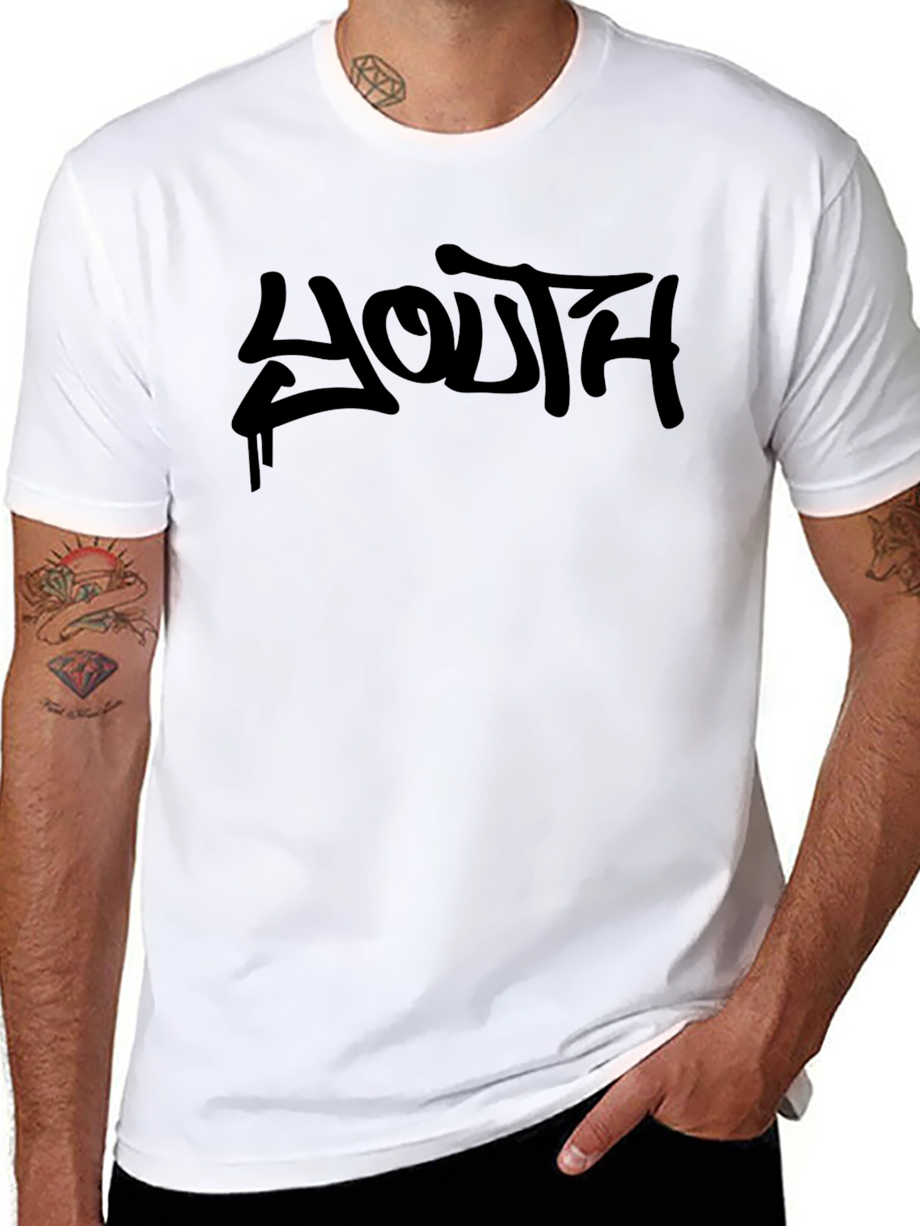 Youth Graffiti Style Black T-Shirt