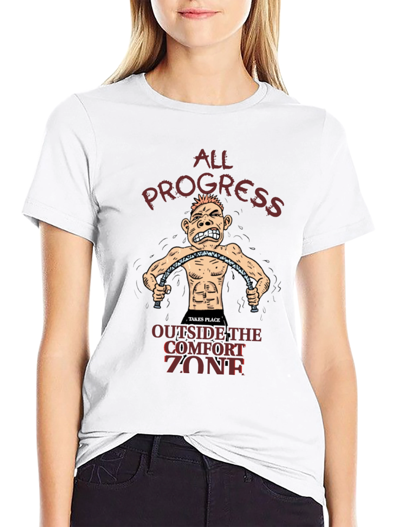 All Progress Comfort Zone Graphic T-Shirt