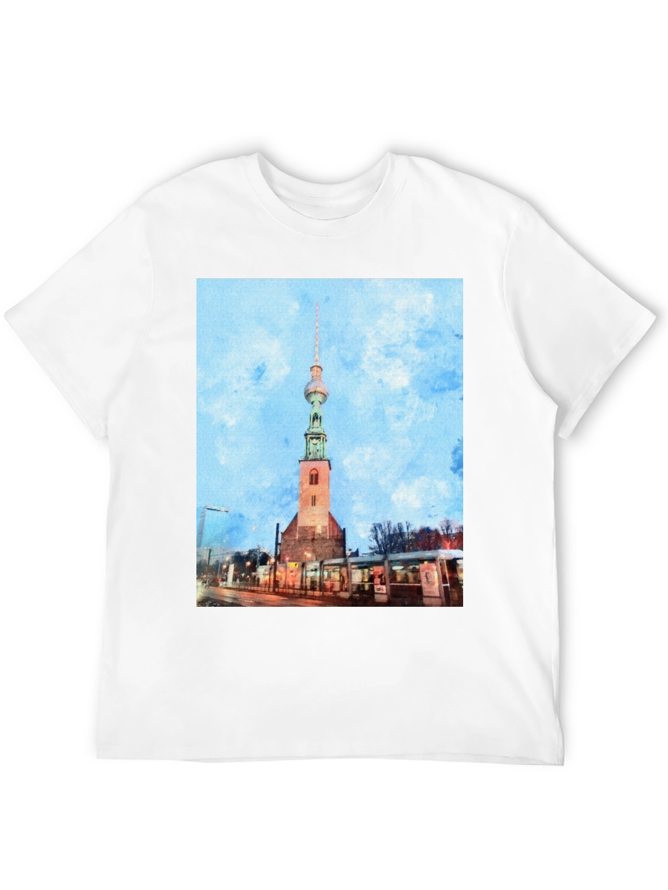Berlin Tower T-Shirt - Unique Cityscape Tee