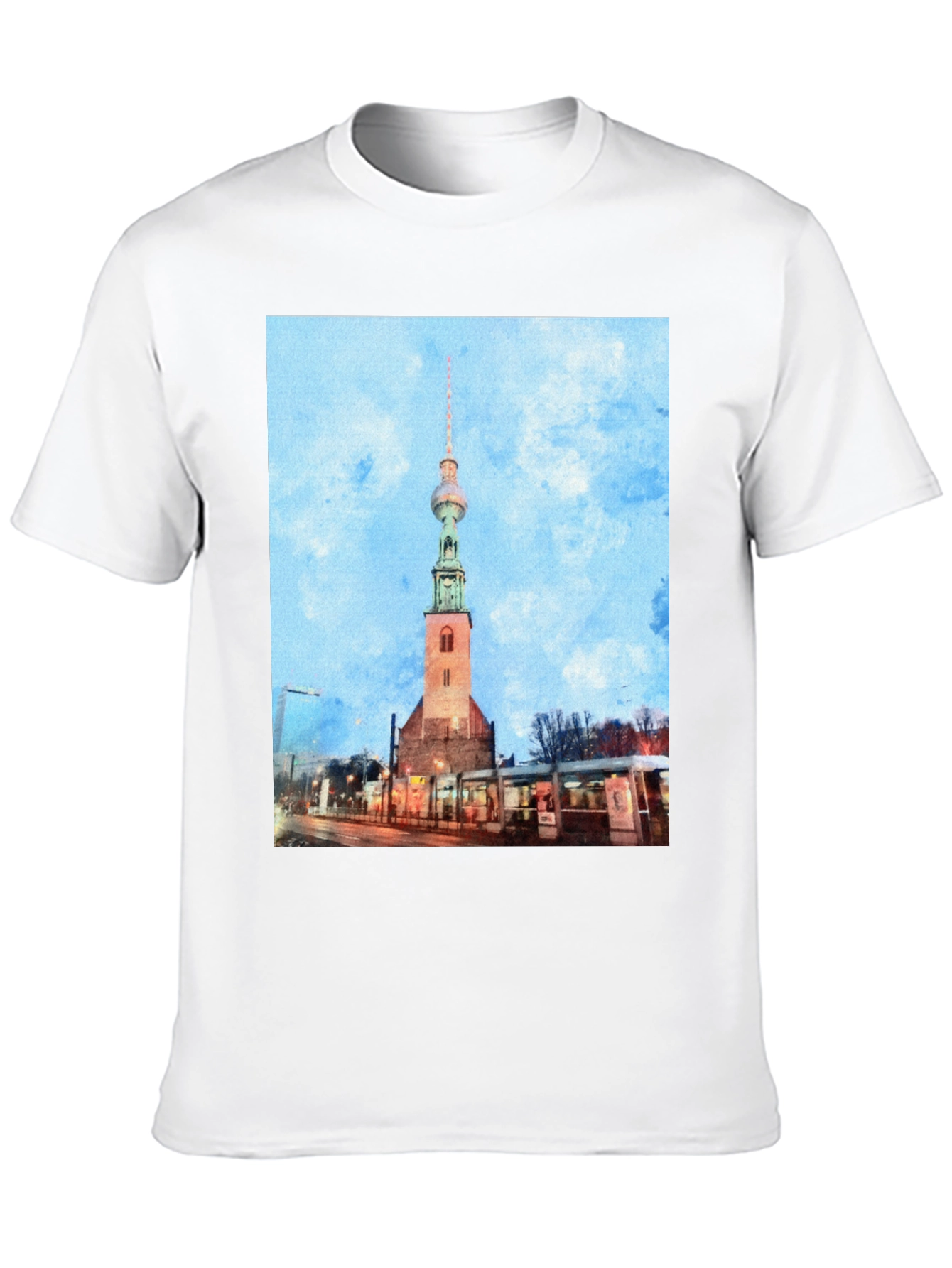 Berlin Tower T-Shirt - Unique Cityscape Tee